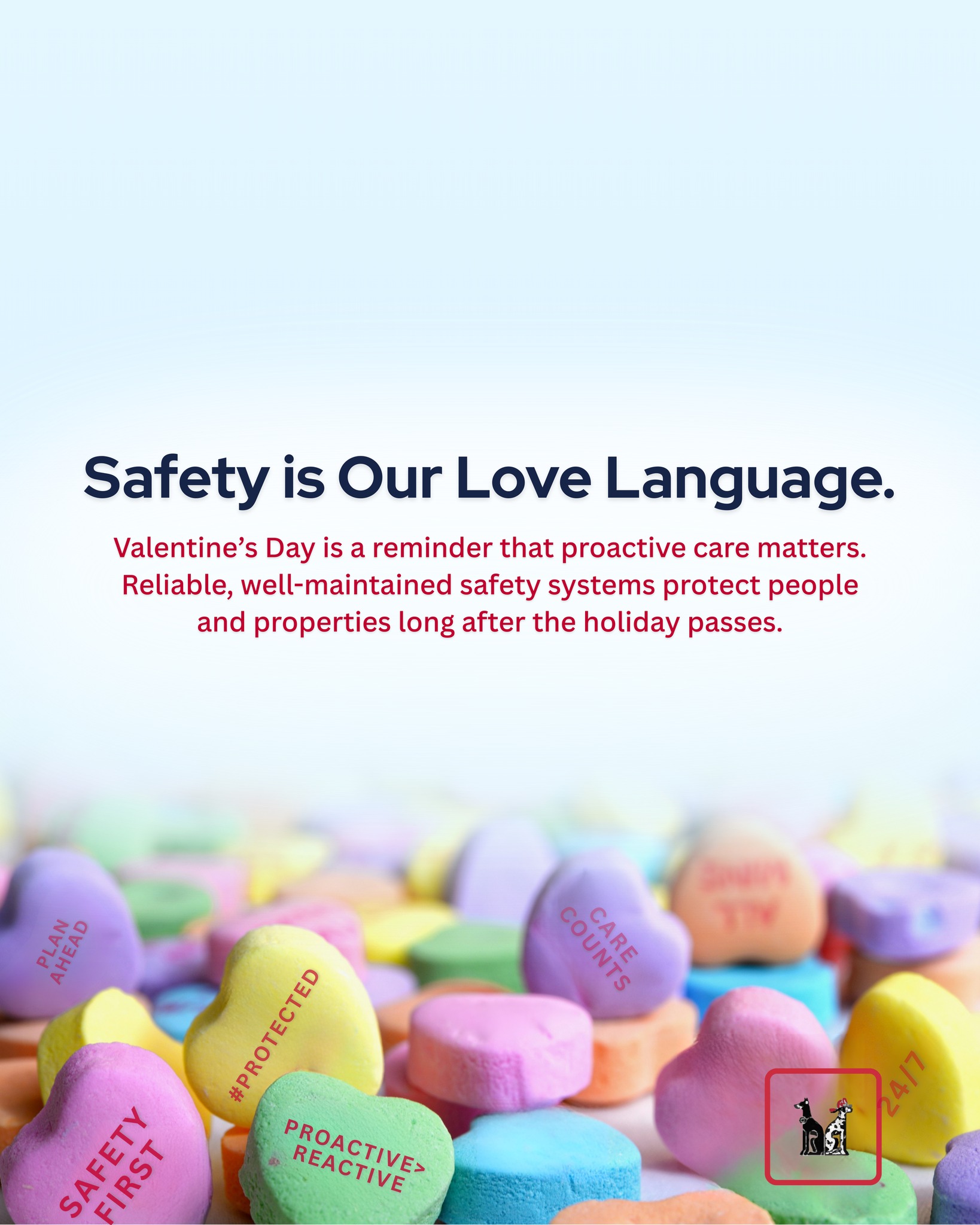 Safety is our love language. 💙
Proactive inspections and well-maintained systems are one of the most meaningful ways to care for the people and properties you’re responsible for.