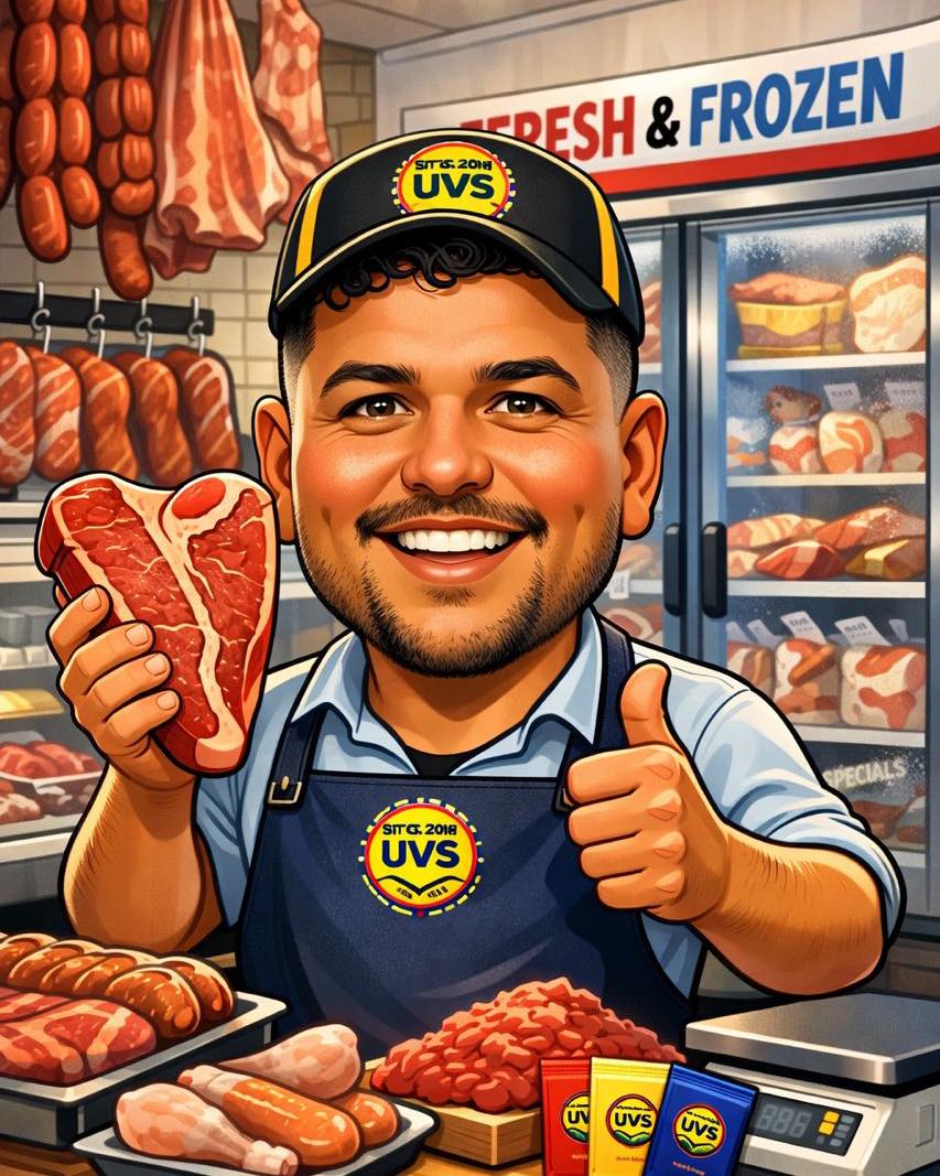 This is OUR meat plug. 🔥
Fresh, friendly & frozen meat… personified😌🥩
This is UVS — reliable, affordable and always well stocked. Eswatini’s go-to butchery 💙💛❤️
#UVS #ButchersPride #AGreatPlaceToMeat #Eswatini #FrozenMeatSupplier