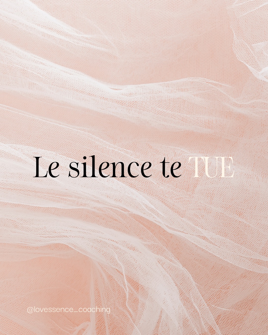 Le silence te tue.
L'attente de sa réponse. Qui se transforme en vide. Cette angoisse qui grandit au fil des minutes. Cette moulinette qui s'enclenche et qui t'emporte dans des pensées négatives.
Pourquoi ça fait autant souffrir ? Réponse cette semaine.💕
"Commente 🫶 si le silence te tue aussi"