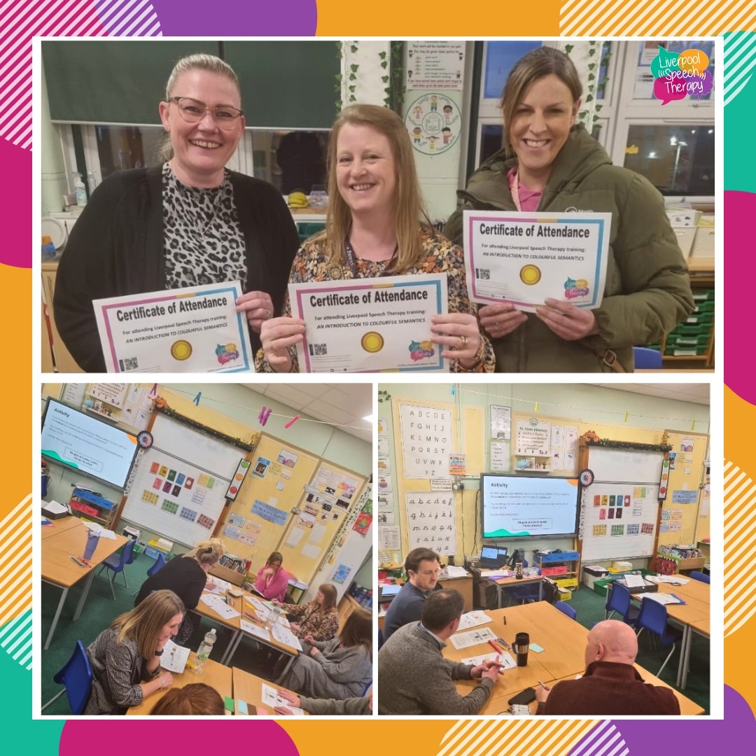 Last week, Sophie had the privilege of delivering Colourful Semantics training to a brilliant group of teachers during a twilight session 🧡💛💚🩵🤎
What a fun session! Thank you to everyone who attended for your engagement and participation 👏👏👏
And yes, when asked to create simple sentences, we definitely ended up with the most complex sentence ever created… but did they colour-code it correctly? Absolutely they did!
You all smashed it and passed with flying colours 😉🌈
#liverpoolspeechtherapy #speechtherapy #colourfulsemantics #cpd #stafftraining