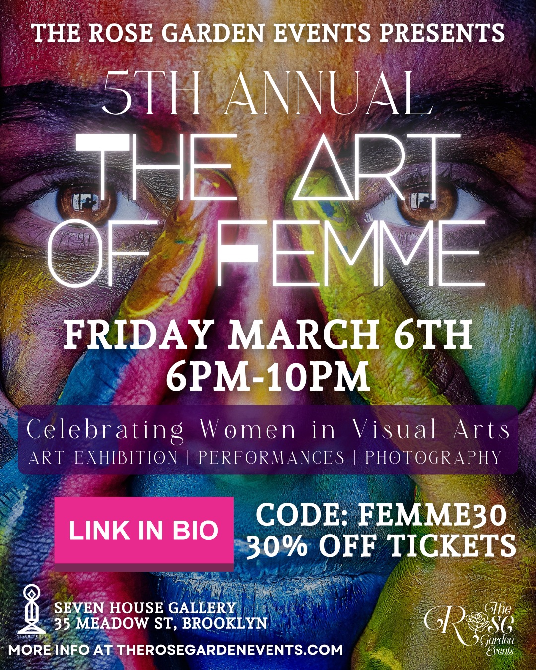 Art. Power. Sisterhood. 🌹 The 5th Annual Art of Femme is almost here and we’re inviting you to experience a night where women creatives take up space unapologetically.
Use code FEMME30 for 30% off tickets and pull up with your people.
📍@7house.ny
✨ Visual art
✨ Spoken word
✨ Community vibes
✨ Curated excellence
🎟️ Tickets → Link in bio
#ArtOfFemme #WomenInTheArts #RoseGardenEvents #CreativeCommunity
