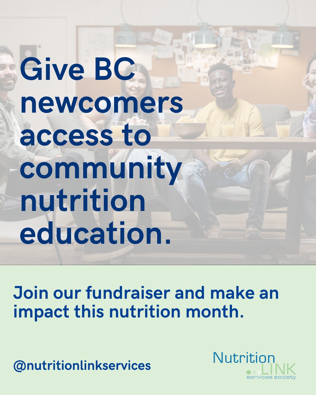 This Nutrition Month, we are raising ten thousand dollars to fund community nutrition programs across British Columbia 🍎
NutritionLink Services Society is a nonprofit that provides grants to trusted local organizations through our annual granting program.
Visit the link in our bio to donate and help strengthen communities through food skills.
#NutritionMonth #HealthyCommunities #FoodLiteracy
