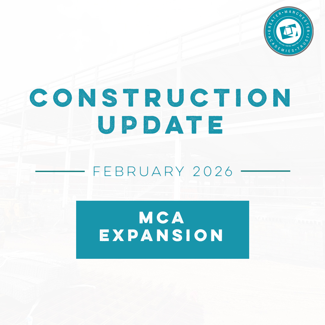 February Construction Update 🚧⛑
At Manchester Communication Academy, we are building a new purpose built school just for Y7's which will open in September 2026, alongside our other developments including a new science block and 4G floodlit pitches.