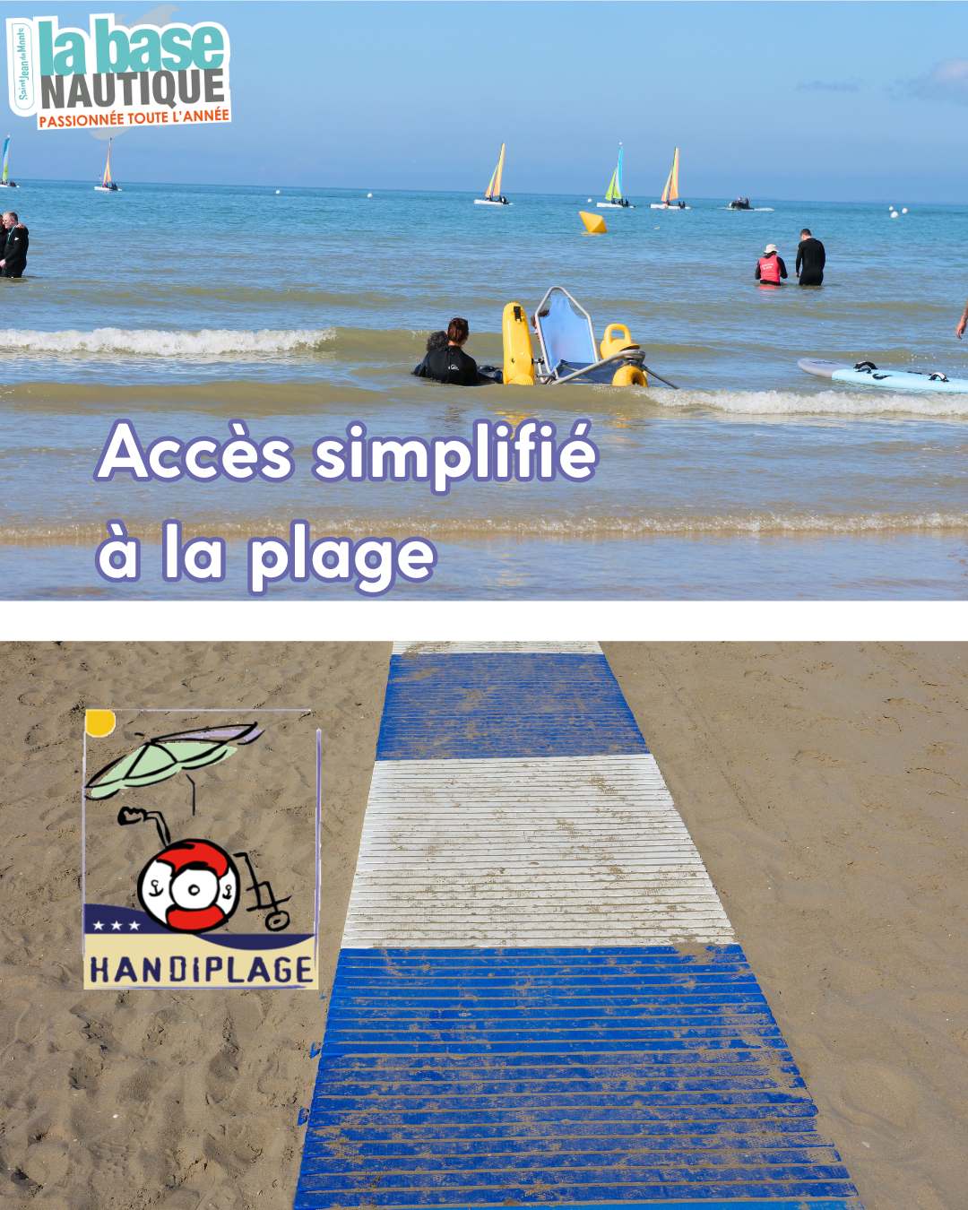 On s'engage !!! 💙♿✨
Dans notre démarche accessibilité, nous avons repensé et amélioré nos équipements pour accueillir au mieux tous les publics. 🤝
Et ce n’est pas tout…
Nous développons également de nouvelles activités pour vous offrir une aventure inoubliable ! 🌟🚤🌊
➡️ Découvrez nos activités inclusives et vivez des expériences uniques, accessibles à chacun.
Rejoignez-nous ! 🙌
📧 nautisme@saint-jean-de-monts.com
📞 02.51.58.00.75
#OnSEngage #Accessibilité #Inclusion #PourTous #Nautisme #ActivitésInclusives #SaintJeandeMonts #Vendée #Côtedelumière #AventurePourTous #TourismeAccessible #SportPourTous