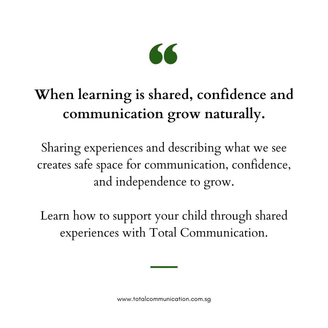 Confidence and communication donât come from instructions alone.
They grow through shared moments, thoughtful language, and learning together.
To learn more, connect with us: Call/Whatsapp: +65 9115 8895
#SpeechTherapySingapore #ChildDevelopment #ParentGuidance #TotalCommunication