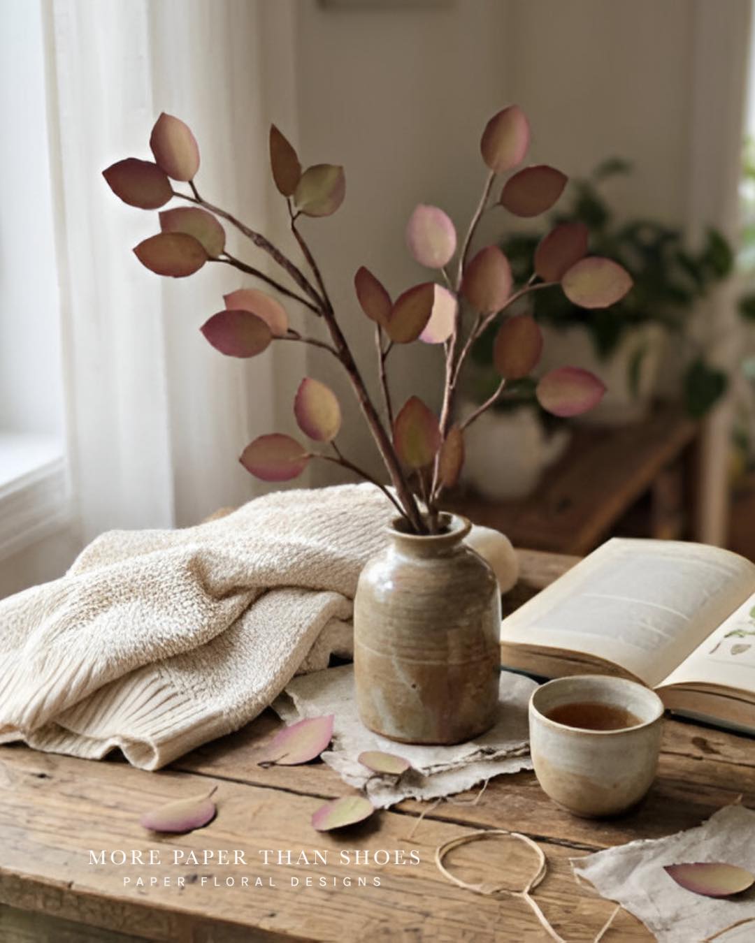 No big announcement, just sharing what paper can grow into. Leaves, texture, calm moments… all from something so simple 🌿 #paperfloralartistry
.
.
.
#paperflorals #paperart #paperartwork #homesweethome #artist #weddingfloraldesign #floraldesigns #weddingdaydecor #homedecorating