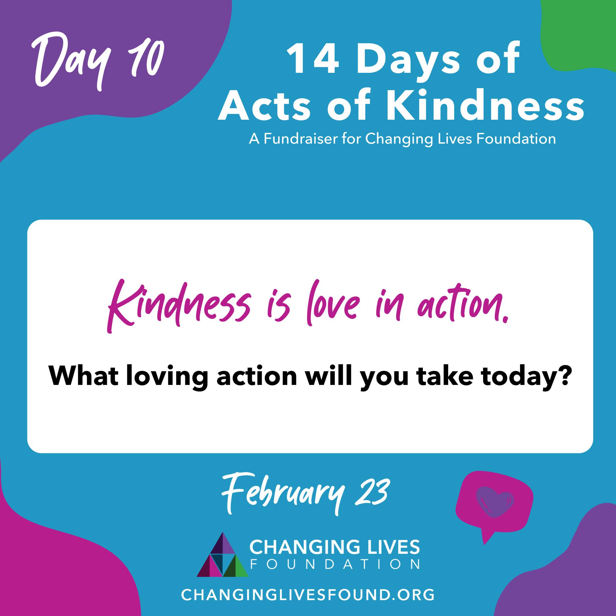 Love in action is powerful to witness.
Tell us your story in the comments and share this so more stories can begin. 💛
#changinglivesfound #up2Him #nonprofit #fundraiser #kindness #actsofkindness #14days #february #day10