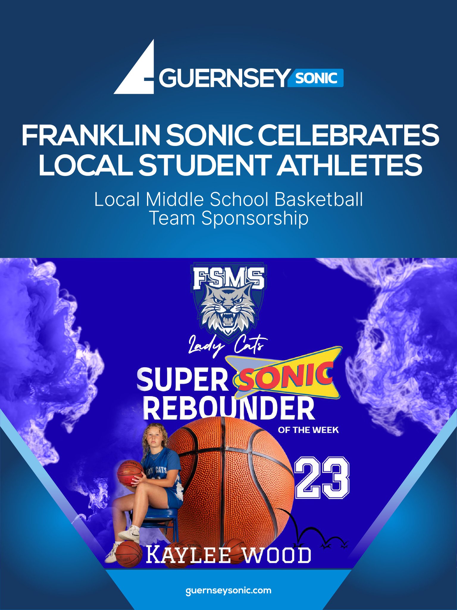Franklin Sonic is proud to recognize a Player of the Week, honoring the student who stands out on and off the court.
A Sonic gift card is a small reward for big effort, and a great way to support youth development in our community. 🏀💙
#CommunityImpact #YouthDevelopment #StudentAthletes #LocalPartnerships #FranklinSonic