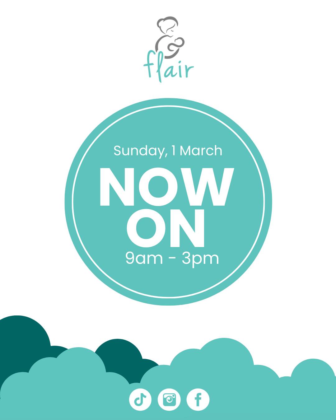 Your favourite outdoor Baby and Toddler expo is now on! Join us for the last day of @FlairMarket at Heartfelt Arena, Pretoria. Hope we see you there!
📅Dates:
Friday, 27 February:10am-5pm
Saturday, 28 February: 9am-5pm
Sunday, 1 March: 9am-3pm
Ticket sold Online & at the doors.
#baby #babymarket #babyexpo #flair2026