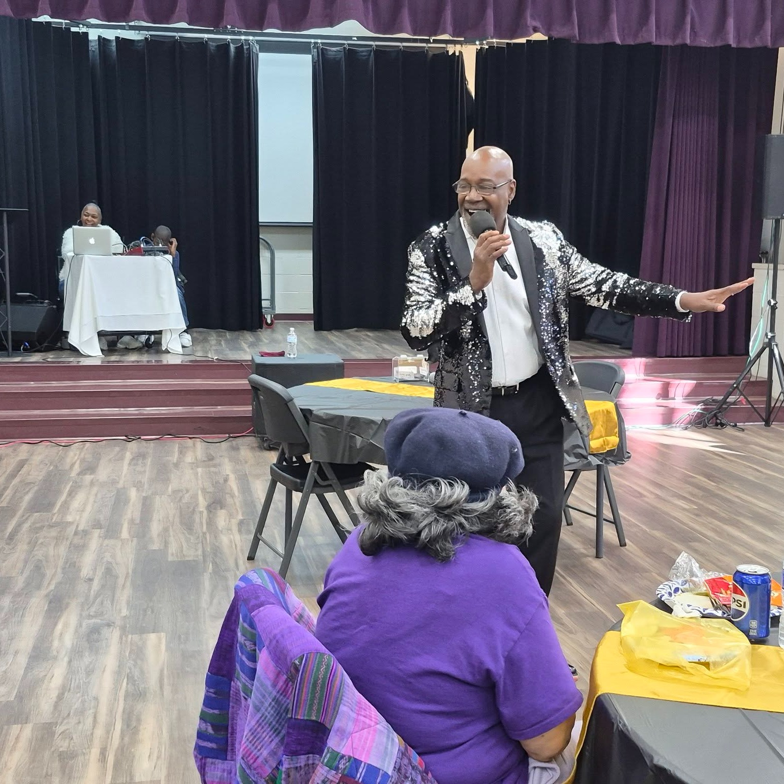 The cold weather hasn't slowed down Peter Paul's Older Adults.
In January, they gathered along with guests to walk (or maybe a line dance) down memory lane to "Oldies but Goodies" tunes performed by Veteran @jamesbluecurry. Thank you to @bootkampme and The Senior Savvy for partnering with Peter Paul to deliver this fun and meaningful event.
And just this week, fourteen members of the Older Adults program came out to the @sciencemuseumofvirginia for Senior Science Night, including some for whom this visit to the science museum was a "first-time experience!"