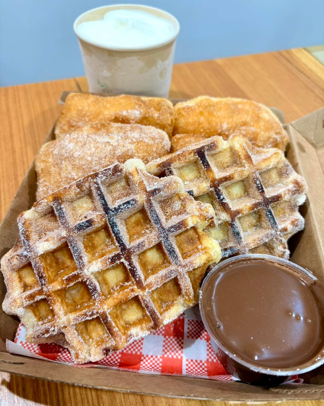 ๐ค Canโt decide between donuts and waffles? Why not get both! Check out our menu๐๐ป for dessert combos that are designed to let you have the best of both worlds. ๐๐
โ
Donuts
โ
Waffles
โ
Churros
โ
Brownies
๐ 03 9727 0031
๐ 4/61 Brice Ave, Mooroolbark
๐๐ป www.doughmachine.com.au