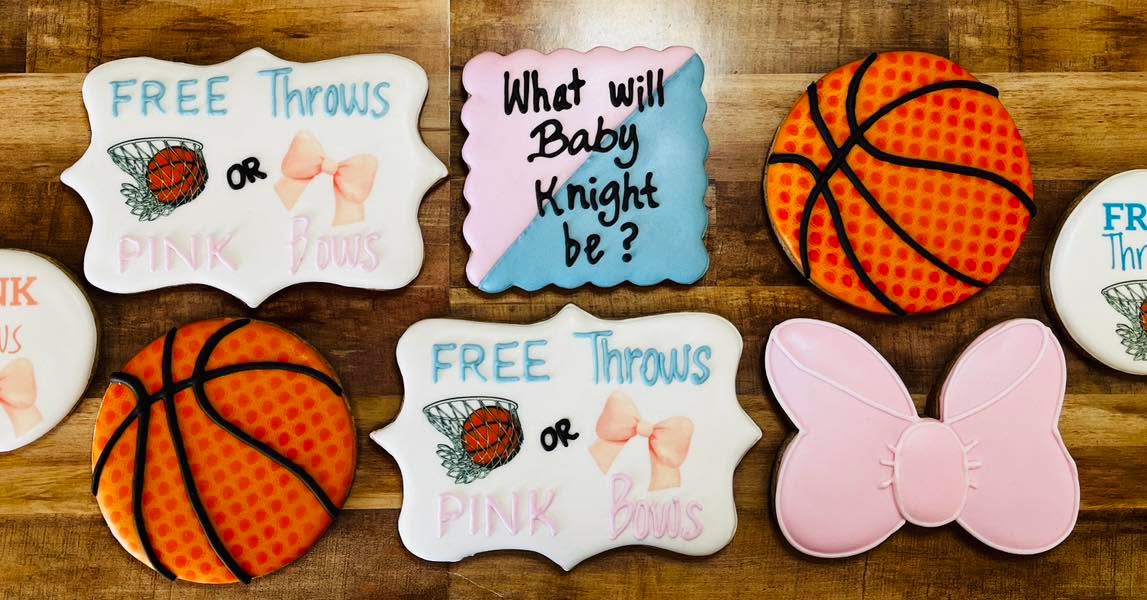 What a fun gender reveal! Free Throws OR Pink Bows?