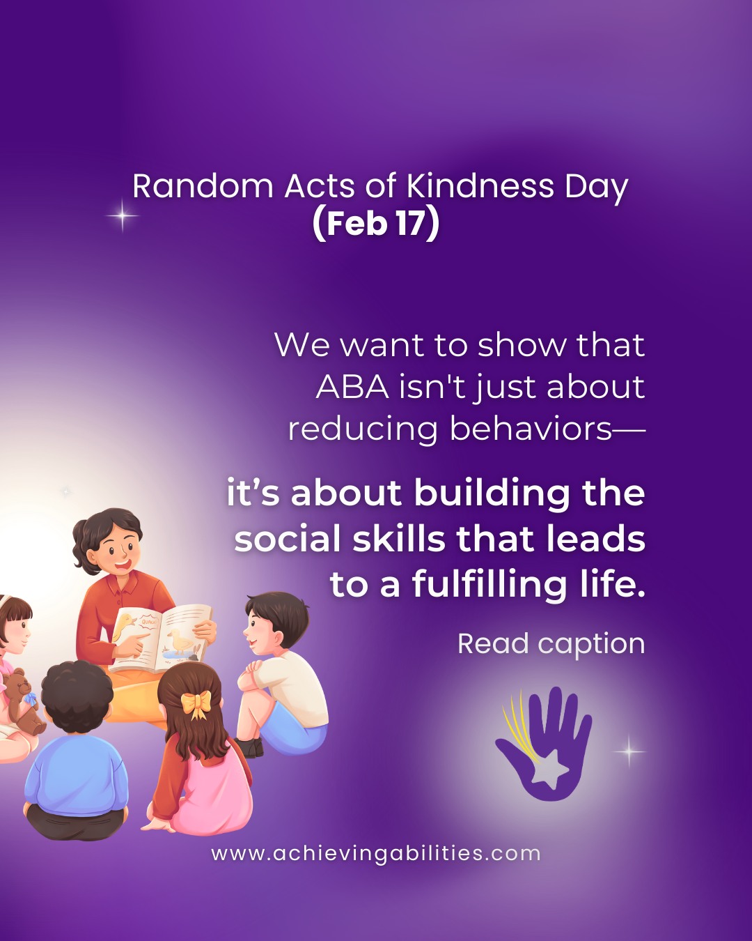 Kindness is more than just a feeling—it’s a skill we can grow. 🌱
While we love "Random Acts of Kindness," at Achieving Abilities, we also celebrate the intentional ones.
From learning to share a favorite toy to finding the courage to ask a friend to play, we are proud to help learners build the skills that foster true connection and belonging. Every small step toward kindness matters. 🧩🧡
Happy Random Acts of Kindness Day!
#RandomActsOfKindnessDay #KindnessIsASkill #ABA #SocialSkills #Inclusion #AchievingAbilities #BeKind
