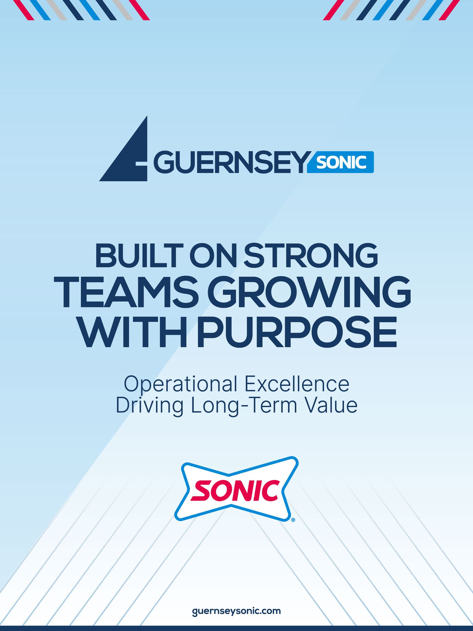 Guernsey Sonic continues to grow with intention: investing in leadership, strengthening operations, and expanding our footprint with discipline and focus.
Our success is powered by people, guided by structure, and anchored in communities that trust our brand. This foundation positions us for sustainable growth and strong partnerships in the years ahead.
📈 Growth backed by leadership
🤝 Partnerships built on trust
🌊 Momentum that continues to build
Learn more about our journey: guernseysonic.com
#GrowingWithPurpose #LeadershipMatters #BrandMomentum #TeamDriven #GuernseySonic