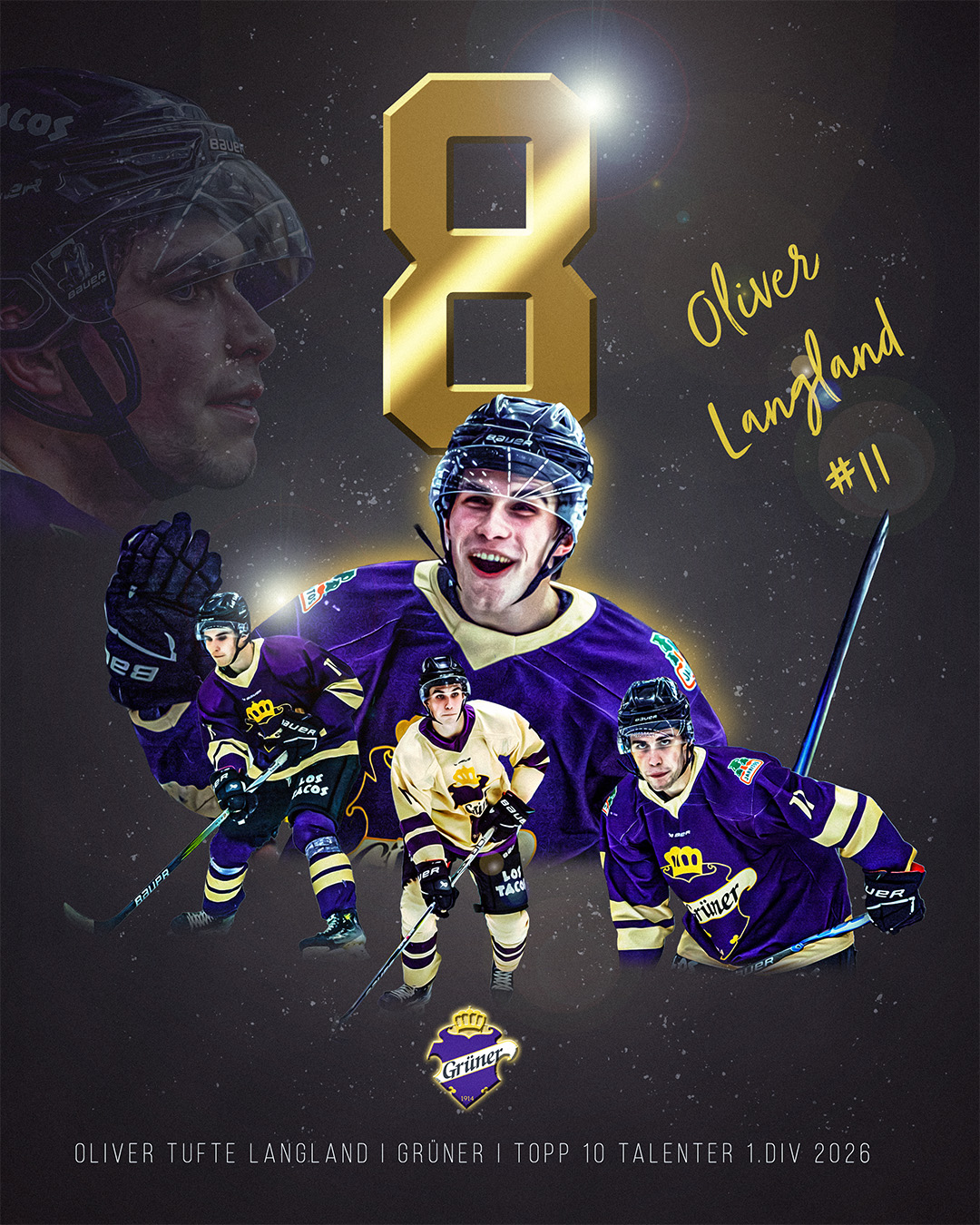 𝐋𝐈𝐒𝐓𝐀𝐒 𝐍𝐔𝐌𝐌𝐄𝐑 𝟖 𝐄𝐑 𝐊𝐋𝐀𝐑! 🎱
«Hvorfor har ikke Vålerenga hentet 20-åringen opp til EHL for å utvikle ham videre på a-laget?» 🤔
Det er spørsmålet mange stiller seg om nummer 8 på vår kåring over ligaens største talenter.
𝐎𝐥𝐢𝐯𝐞𝐫 𝐓𝐮𝐟𝐭𝐞 𝐋𝐚𝐧𝐠𝐥𝐚𝐧𝐝 (𝟐𝟎) fra @grunerhockeyofficial er nestemann ut!
Han beskrives som en "kraftpakke" som går rett på mål.
✅ Right-fattet
✅ Poeng i 13 av siste 14 kamper
✅ Uforløst potensial
– En ganske komplett spiller som skiller seg ut, sier en av trenerne i juryen.
Les begrunnelsen via LINK I BIO! 🔗
#hockey4you #2hockey #1div #grünerhockey #norskhockey #norskishockey