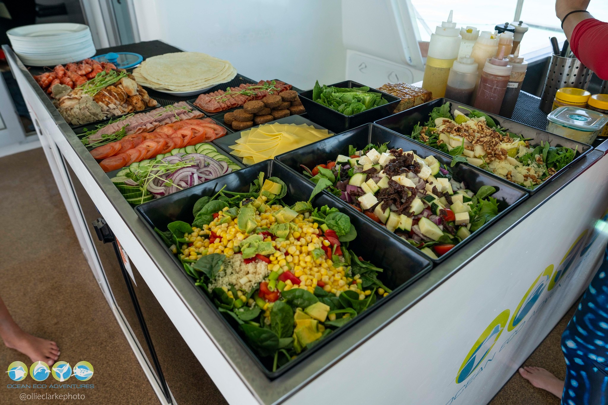 🥗 Fresh, Local & Delicious
A big day on the reef calls for good food — and on all of our day tours, lunch is very much part of the experience.
After time in the water, guests are treated to a fresh, satisfying lunch prepared onboard, giving you the energy to refuel, relax, and enjoy the stunning Ningaloo surrounds. 🌊
It’s a chance to dry off, swap whale shark or manta ray stories, and soak up the views — simple, delicious food enjoyed in one of the most beautiful places on Earth.
We also cater for a range of dietary requirements — including vegetarian, vegan and other needs — just let our team know when booking. 💙
Because great adventures deserve great food.
📸 credit @ollieclarkephoto
#OceanEcoAdventures #NingalooMagic #OnceInALifetime�#NatureLovers� #NingalooReef�#ExmouthWA�#CoralBay�#WestAustralia #SustainableTourism #MarineLife�#OceanLovers�#UnderwaterWorld�#BigBlue #WhaleShark�#WhaleSharkSeason #mantarays