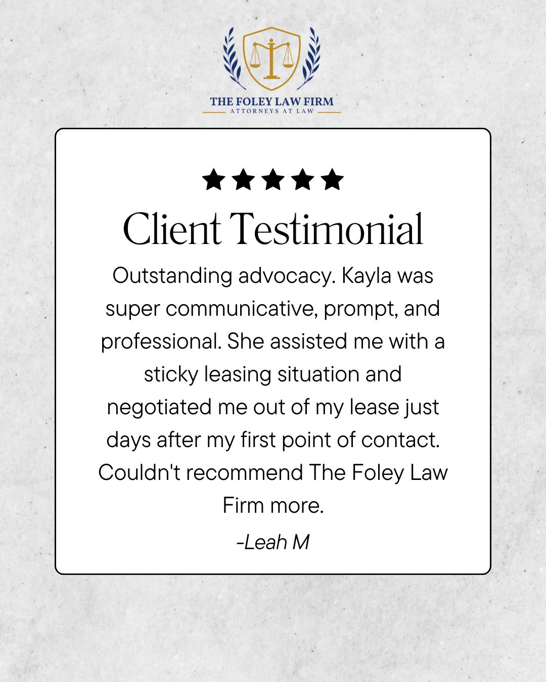 We are incredibly grateful for the positive feedback from our clients. Kayla Foley stepped in to help a client navigate a difficult situation, securing a successful resolution just days later! 🤝
#TheFoleyLawFirm #coloradosprings #defenseattorney