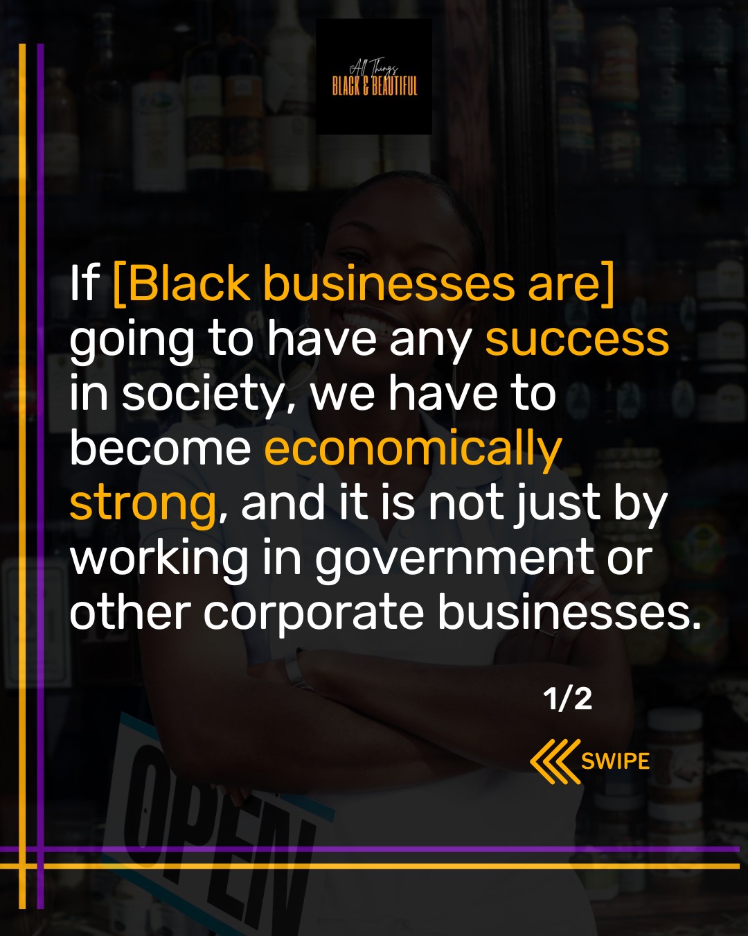 This quote is a reminder of what we’ve always known at All Things Black & Beautiful: when Black businesses thrive locally, communities rise collectively.
Let’s keep choosing community over isolation and ownership over limitation.
❤️Support a Black-owned business today.
❤️Collaborate with one this month.
❤️Invest in one for the long term.
#BlackBusiness
#CollaborationoverCompetition
#EconomicEmpowerment
#BuyBlack
#BuildBlack
#CollectiveGrowth