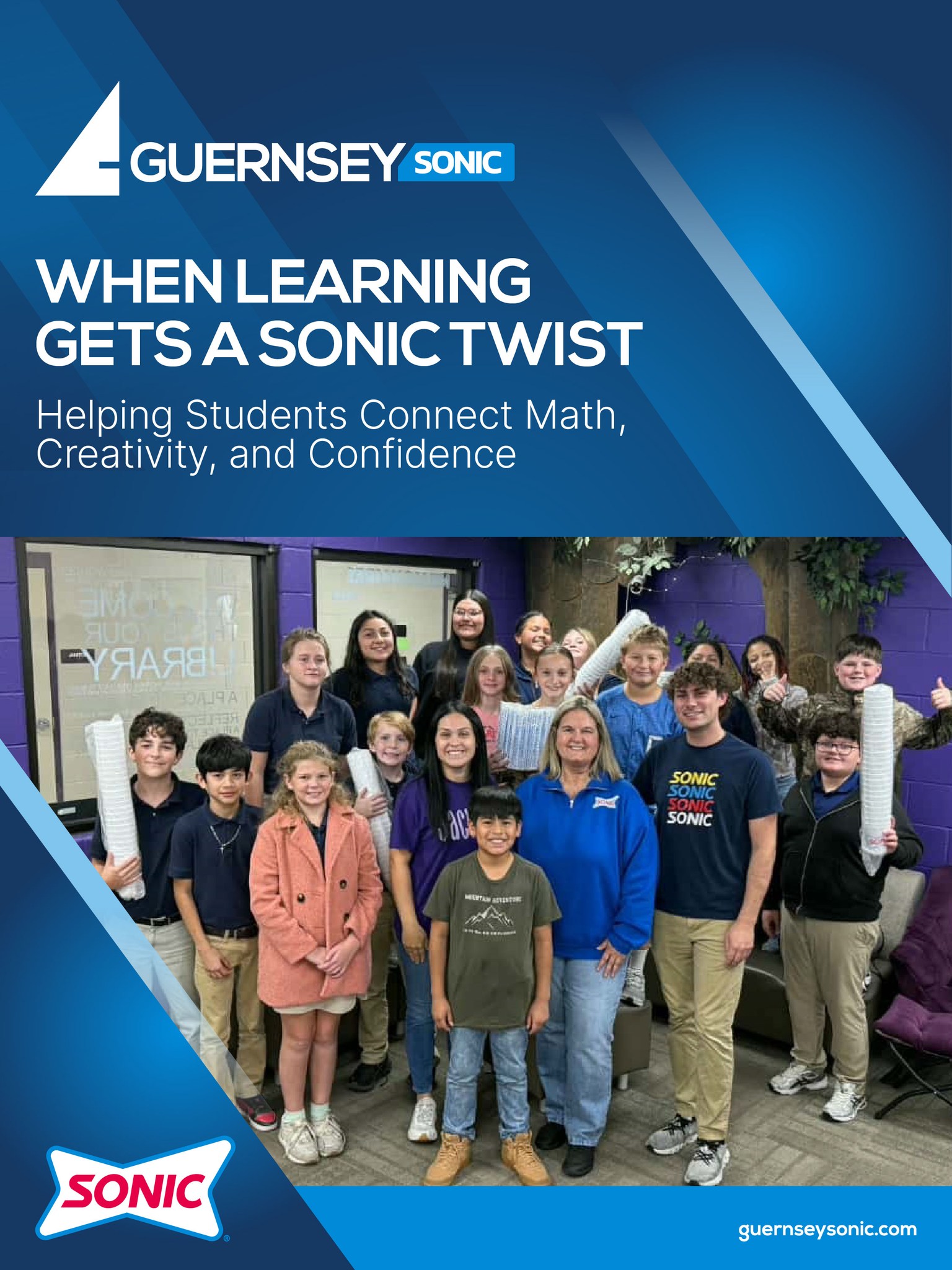 Math never tasted so good!
Our team dropped off 100 Sonic cups and lids to support Denham Springs Middle School’s Design a Drink project, transforming ratios into refreshers and lessons into smiles.
A great group of students, an incredible teacher, and a future Slush Program partnership we’re excited about. 🙌
#MathNeverTastedSoGood #DesignADrink #STEMFun #LearningMadeFun #SonicCares #FutureLeaders #SchoolProjects #CommunityLove