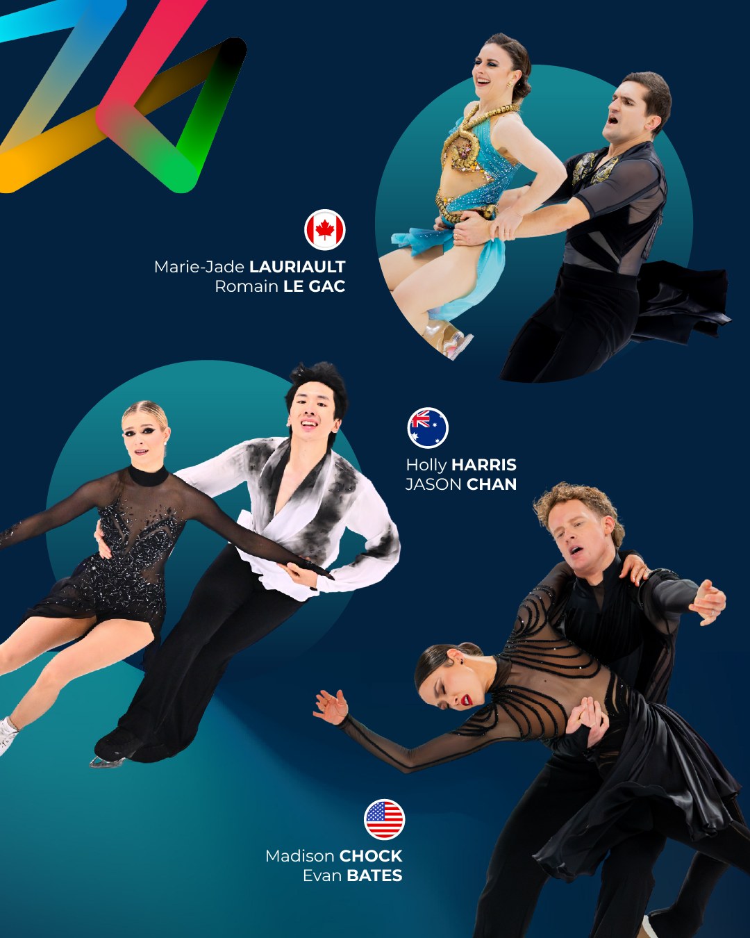 It’s FINALLY the big day at the Milano-Cortina Olympic Games! 🌟 The ice dance events begin today with the rhythm dance, followed by the free dance on Wednesday.
Wishing the best of luck to our 13 I. AM couples! You’ve worked so hard over the past months and years to reach this moment, so enjoy every second of this unforgettable experience! 🙏
//
C’est ENFIN le grand jour aux Jeux olympiques de Milano-Cortina! 🌟 Les épreuves de danse sur glace commencent aujourd’hui avec la danse rythmique, et mercredi avec la présentation de la danse libre.
Nous souhaitons le meilleur des succès à nos 13 couples I. AM! Vous avez travaillé si fort dans les derniers mois et les dernières années pour vous rendre à aujourd’hui, profitez de ces moments inoubliables! 🙏
Lilah FEAR / Lewis GIBSON 🇬🇧 | @thelilahjoshow @lewisgibson4 @lilahandlewis
Madison CHOCK / Evan BATES 🇺🇸 | @madisonchock @evan_bates
Evgeniia LOPAREVA / Geoffrey BRISSAUD 🇫🇷 | @jenya_jan @geoffrey_brissaud
Allison REED / Saulius AMBRULEVICIUS 🇱🇹 | @al_reed15 @saulius.a
Christina CARREIRA / Anthony PONOMARENKO 🇺🇸 | @christinacarreira @anthony.ponomarenko
Olivia SMART / Tim DIECK 🇪🇸 | @oliviasmartx @tim.dieck
Marjorie LAJOIE / Zachary LAGHA 🇨🇦 | @lajoie.lagha @marjorie.lajoie @lagha_zak
Diana DAVIS / Gleb SMOLKIN 🇬🇪 | @di__davis @glebsmolkin7
Hannah LIM / Ye QUAN 🇰🇷 | @h.annahlim @quanye.1
Marie-Jade LAURIAULT / Romain le GAC 🇨🇦 | @lauriaultlegac @mj_lauriault @romainlegac.osteo
Laurence FOURNIER BEAUDRY / Guillaume CIZERON 🇫🇷 | @laurencefournierbeaudry @guillaume_cizeron
Holly HARRIS / Jason CHAN 🇦🇺 | @hollyharr1s @jason.chan0
Shiyue WANG / Xinyu LIU 🇨🇳 | @shiyue_wang21