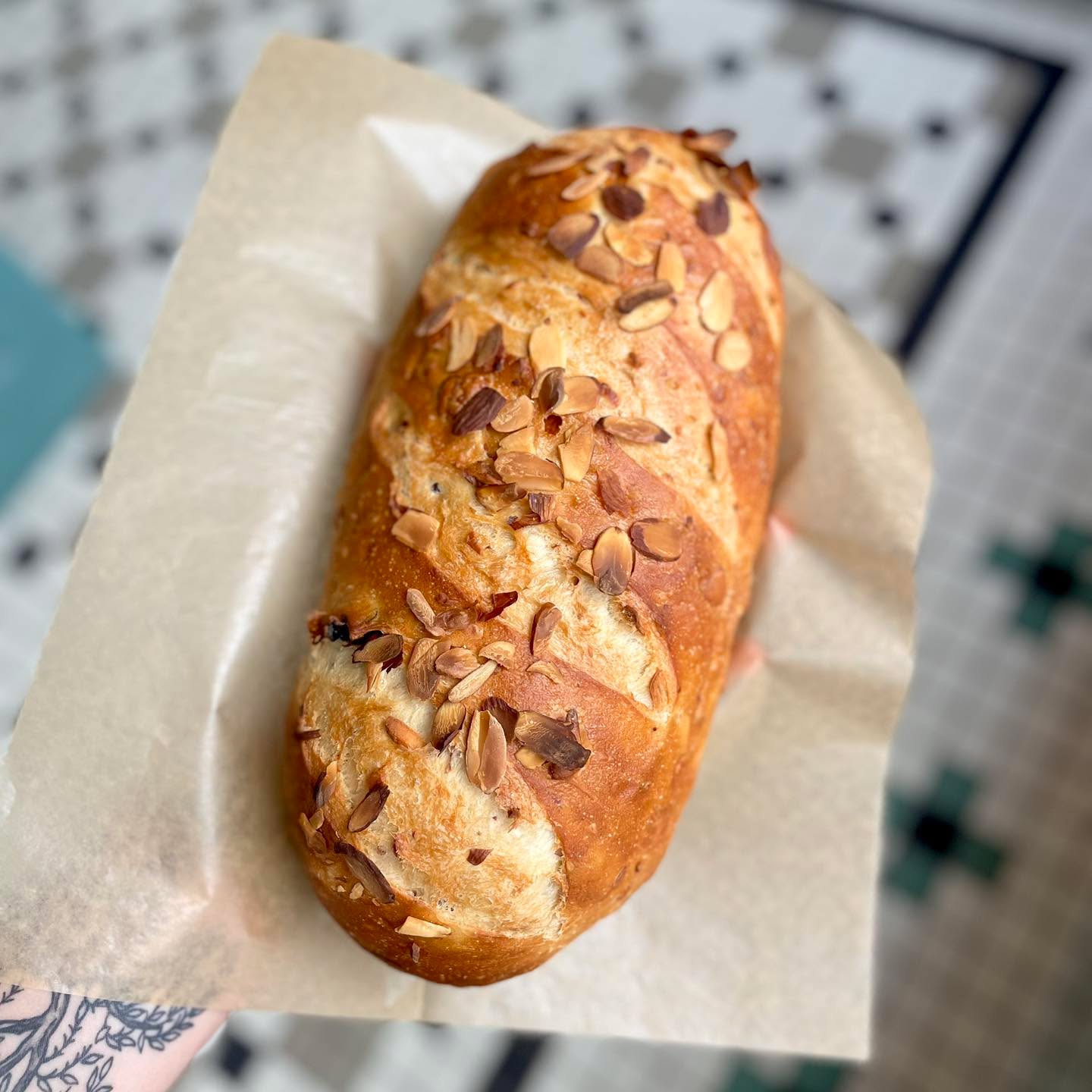 Right on time for Valentine’s weekend, Cherry Almond is back for Saturday! 🍒
This longtime favorite starts with our soft white dough, folded with dried cherries and finished with toasted almonds on top. The cherries keep each slice tender and moist, while the almonds add that little bit of crunch to balance it all out.
It’s one of those loaves that feels a little special without trying too hard, perfect for slow morning toast, cozy sandwiches, or adding something sweet to your Valentine’s spread. Available Saturday while it lasts! 💌
#yourlocalbakery #mackenziesbakery #freshbaked #kzoobakery #artisanbread