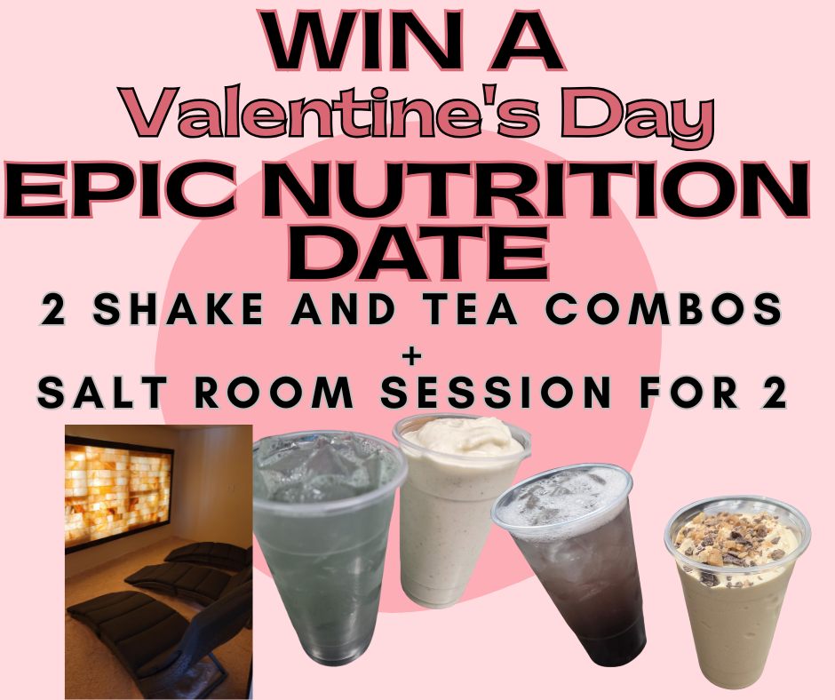 💕 VALENTINE’S GIVEAWAY 💕
Love is in the air, and we’re giving one lucky duo the perfect date at Epic! 💘
✨ WIN:
🥤 2 Shake & Tea Combos
🧂 A relaxing Salt Room session for two
The ultimate mix of feel-good + fun with someone you love!
How to enter:
1️⃣ Like this post
2️⃣ Share to your page
3️⃣ Tag the person you’d bring with you 💕
The winner will be announced this Friday, February 13th, so start tagging! 👇
We can’t wait to celebrate love, friendship, and all the sweet moments with you, Epic Fam! ❤️
