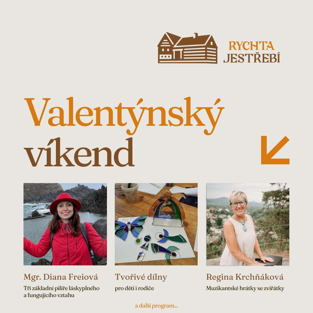 Už máte plány na víkend? Doufejme, že ještě ne. :-)
Valentýnský víkend u nás nabídne prostor zpomalit, být spolu a třeba i posílit vztahy v rodině a mezi blízkými. Čekají vás inspirativní setkání, přednášky, tvořivé dílny pro děti i dospělé a nedělní program plný hudby i autorského čtení.
Více na našem webu. Odkaz v komentáři.
Rychta Jestřebí - tady je ten pocit.