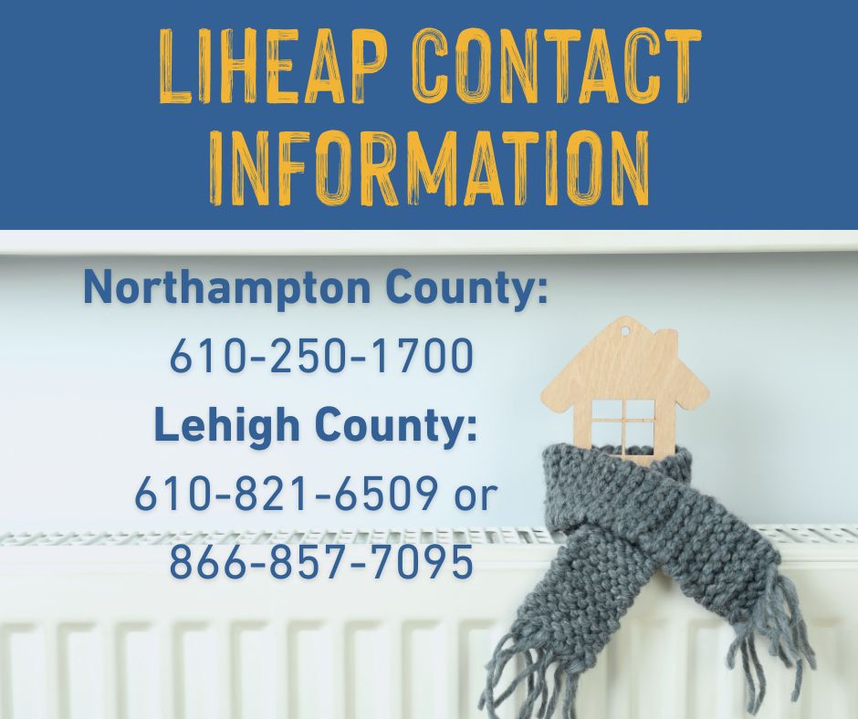 ❄ Winter heating bills can be overwhelming—but help is available. 💙
Through LIHEAP, eligible families can receive a one-time cash grant ($200–$1,000) to help pay heating costs. Funds go directly to your utility or fuel provider.
If you or someone you know could use this support, learn more here:
For more information, call your county office or go to https://www.pa.gov/services/dhs/apply-for-the-low-income-home-energy-assistance-program-liheap
#CommuityActionLV #LIHEAP #FightingForGood #LehighCounty #NorthamptonCounty #LehighValley