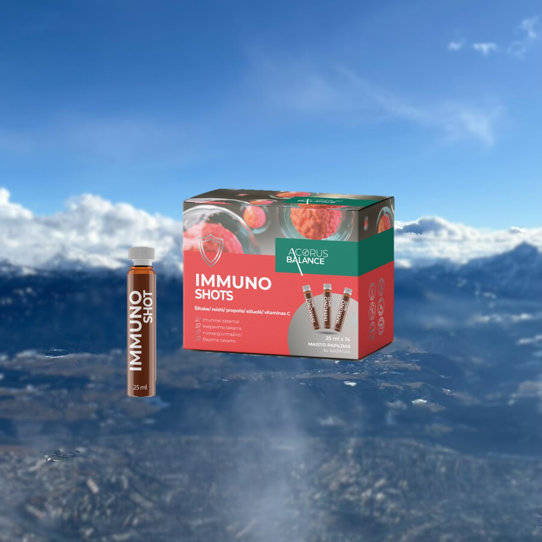 Gadalaikus mēs neizvēlamies.
Toties varam izvēlēties, kā atbalstām savu ķermeni tajos.
🔴 IMMUNO SHOTS ir radīts kā komplekss risinājums tiem, kuri nevēlas izkrist no aprites sezonālo vīrusu laikā.
Kāpēc tas strādā?
💧 Mārsils un ehinācija var palīdzēt uzturēt normālu imūnsistēmas un augšējo elpceļu darbību
💧 Ehinācija var atbalstīt arī normālu urīnceļu darbību
💧 Plūškoka augļi un lakas plakanpiepe var palīdzēt stiprināt organisma dabiskās aizsargspējas
💧 C vitamīns arī var palīdzēt aizsargāt šūnas no oksidatīvā stresa
👉 Ērti paņemt, viegli iedzert. Mazais iepakojums (šots) ir radīts tavam straujajam ritmam. Tas neaizņem vietu, neizlīst un vienmēr ir pie rokas, kad organismam nepieciešams papildu "uzrāviens".