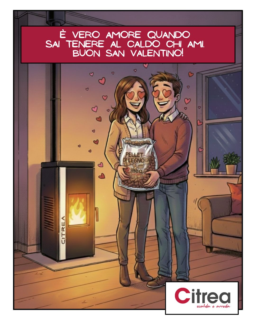E noi scaldiamo da oltre vent'anni le case degli italiani ❤️
Buon San Valentino a tutti 💕
#caldaie #caldaia #riscaldamento #pellet #legna #risparmioenergetico #efficienzaenergetica #contotermico #madeinitaly #ecosostenibile #rinnovabili #impianti #casa #appartamento #design #stufa #pellet #legno #sanvalentino