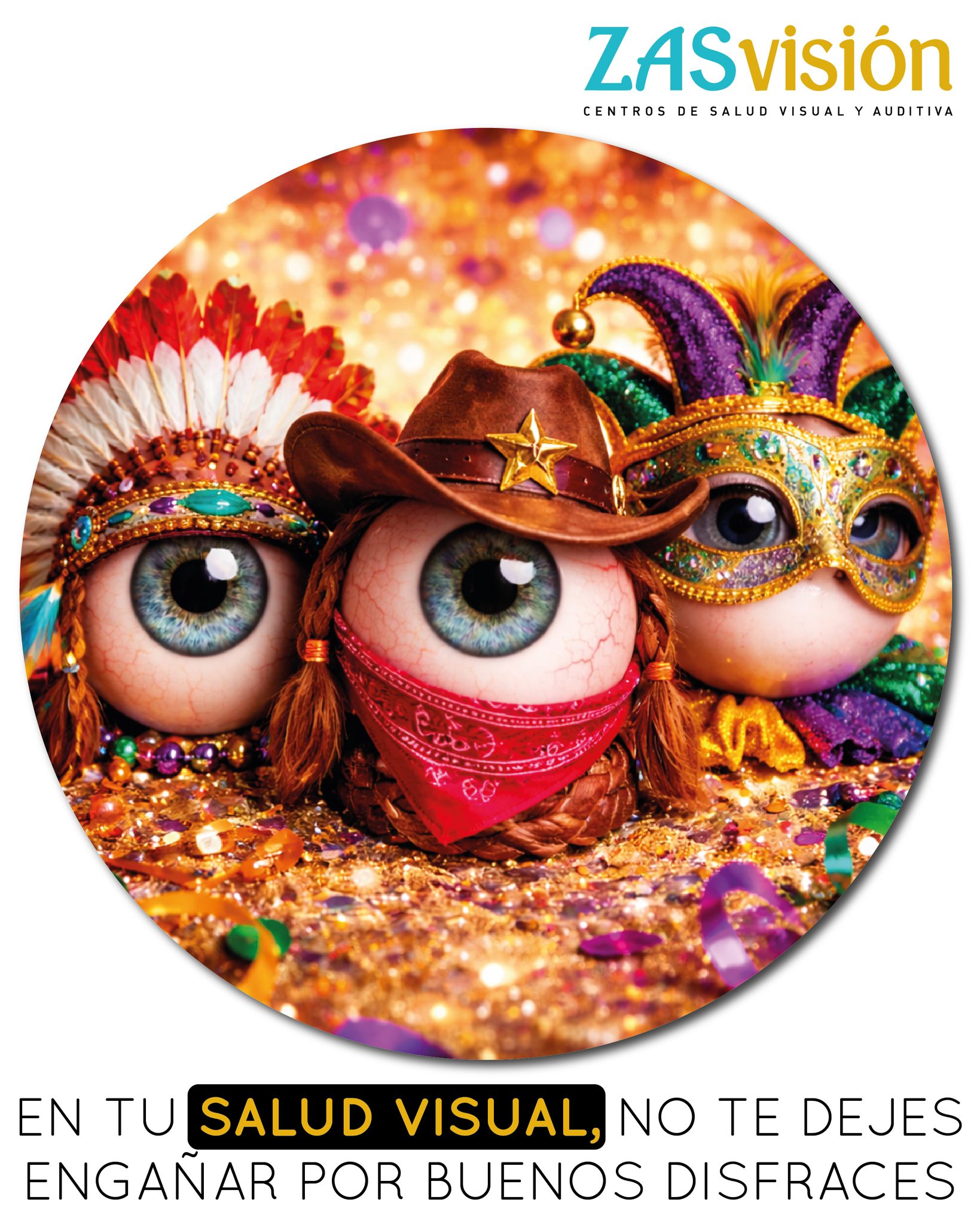🎭🤡🦸♀️ Este Carnaval… que el disfraz no te engañe 👀✨
Ojos de otro planeta, mirada felina o súper misteriosa…
👉 sí a las lentillas cosméticas
❌ no a jugar con tu salud visual
En Óptica Santos Benicarló tenemos lentillas cosméticas en stock para que tu disfraz sea 🔝
y tus ojos sigan tan sanos como siempre 😉
🎉 Disfrázate
👁️ Impacta
🛑 Pero hazlo con cabeza (y con ojos cuidados)
📩 DM o ven a vernos antes de que vuelen 🎭✨
#CarnavalModeOn #LentillasCosméticas #OjosQueFlipan #DisfrazPerfecto #SaludVisual #ZASVisión #ÓpticaSantosBenicarló #CarnavalSeguro 😜👁️🎉