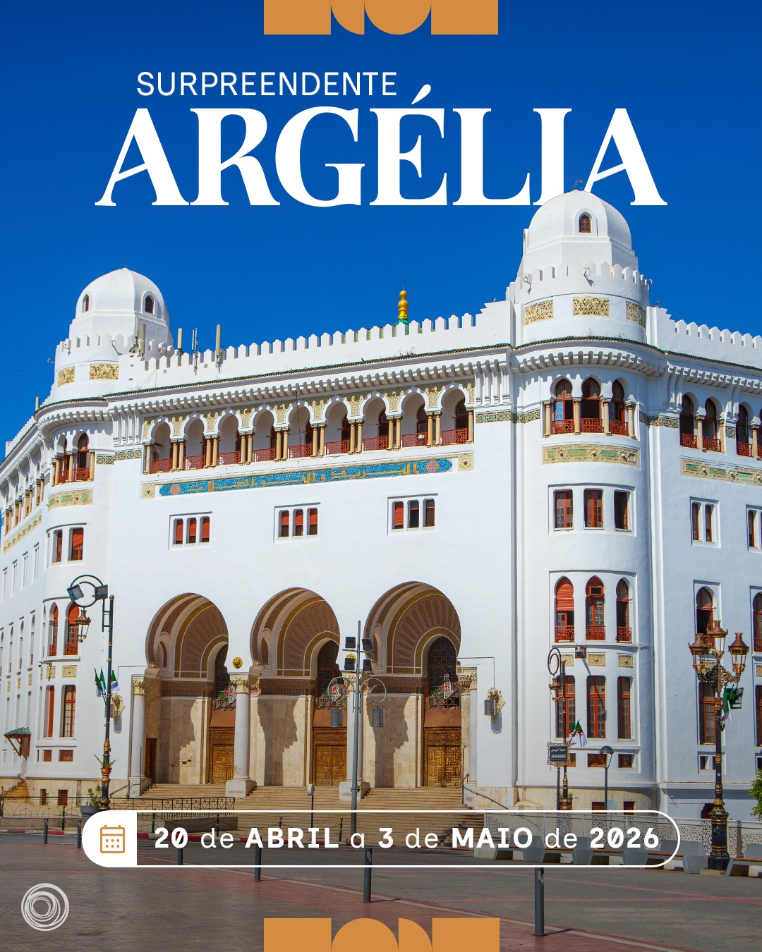 Descubra a Surpreendente Argélia! 🇩🇿
Enquanto todos buscam os mesmos destinos de sempre, você tem a chance de viver uma experiência autêntica e inesquecível no maior país da África.
Esqueça as multidões e mergulhe em uma cultura rica, paisagens de tirar o fôlego e uma arquitetura que conta a história do mundo.
Argélia Surpreendente
Diferente de tudo o que você já viu, essa jornada combina o charme mediterrâneo com a imensidão do Saara.
🗓️ Data: 20 de abril a 3 de maio de 2026
#domundo #operadoradeturismo #viagens #turismo #argelia