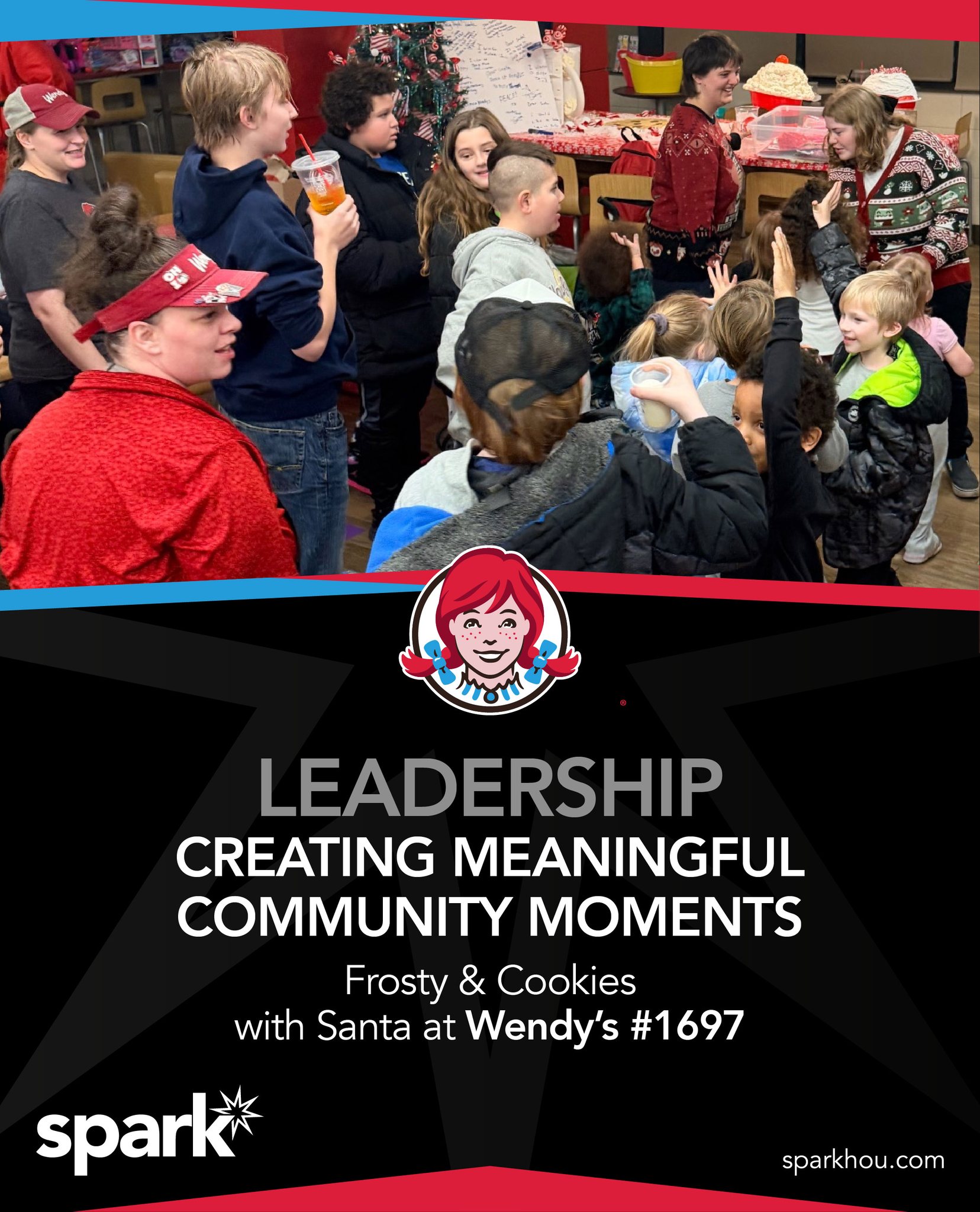 This is what leadership looks like in action.
Tara at Wendy’s #1697 hosted “Frosty & Cookies with Santa” with a clear plan, strong execution, and a genuine heart for the community. The result? Smiles, joy, and a meaningful experience for local kids and families.
Leadership isn’t just about operations, it’s about creating moments that matter.
This is Spark showing up beyond the restaurant!
#Spark #CommunityLove #LeadershipVibes #GivingBack #TeamHeart #MomentsThatMatter ✨