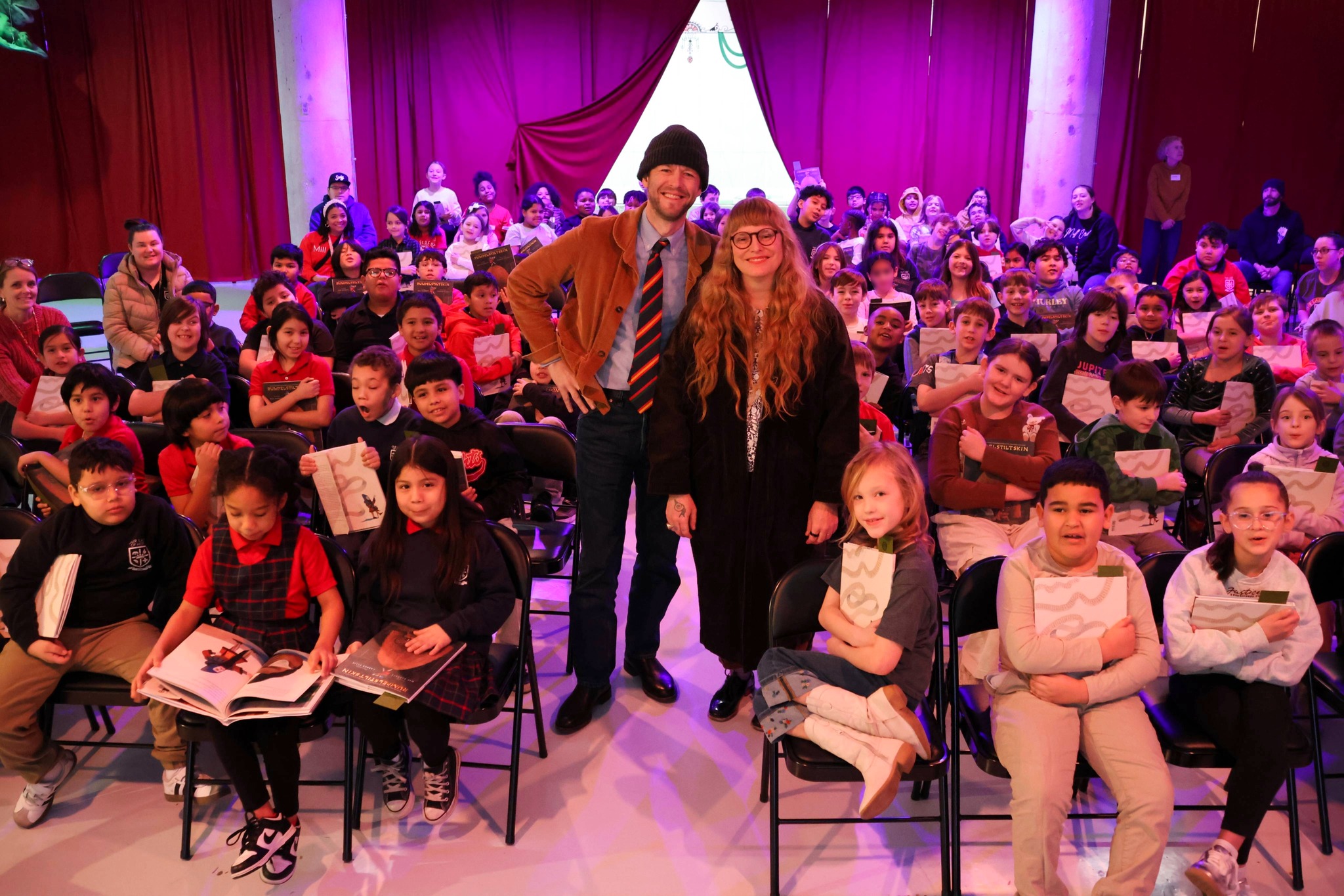 On Tuesday, February 3, the same day Rumpelstiltskin hit bookstore shelves nationwide, The Rabbit hOle hosted Mac Barnett and Carson Ellis for two events – one for area schools and one for adults.
Regardless of age everyone loved this clever new retelling of a classic fairy tale!
Read our recap of the event on our blog! (🔗 in bio)