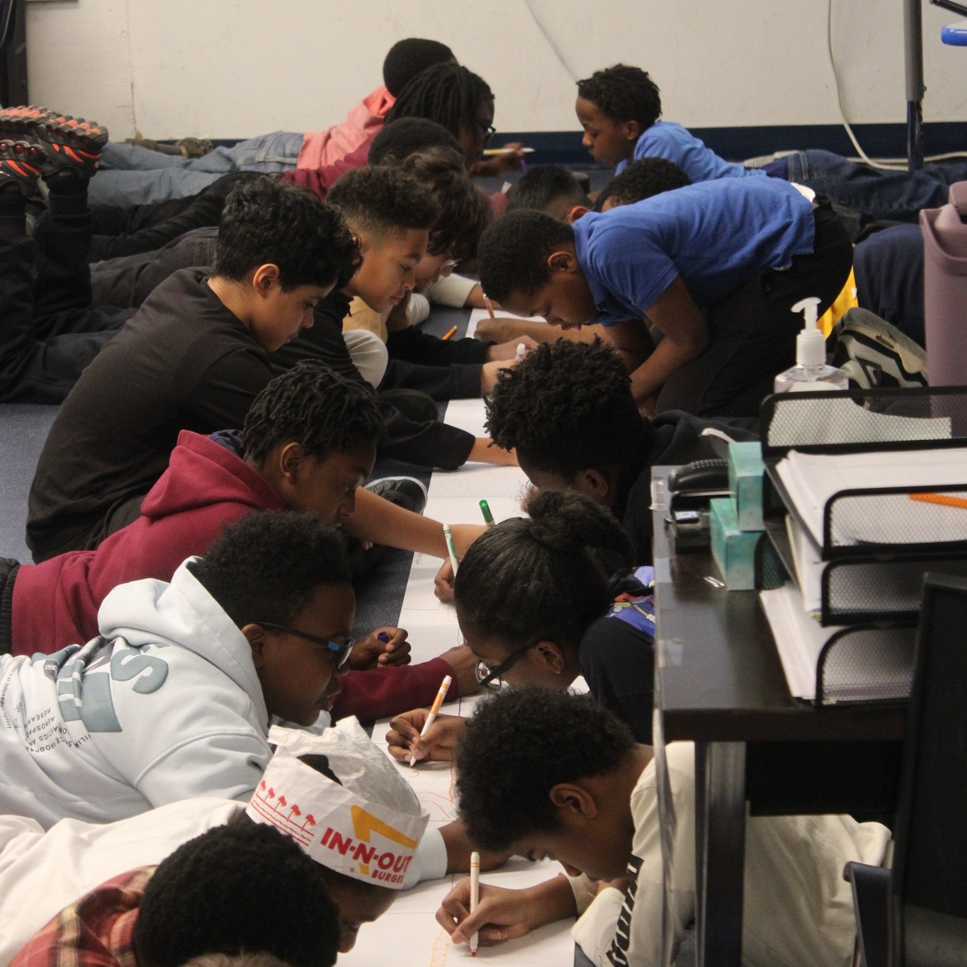Yesterday we had our monthly Brotherhood Circle meetings! Each grade came together to engage with each other through conversation, journaling, and doing activities with select teachers, staff, and guests who lead the circles. The boys develop their camaraderie, emotional intelligence, and maturity in our brotherhood circles.
#financialaidforall #needblindadmission #haveagjaday