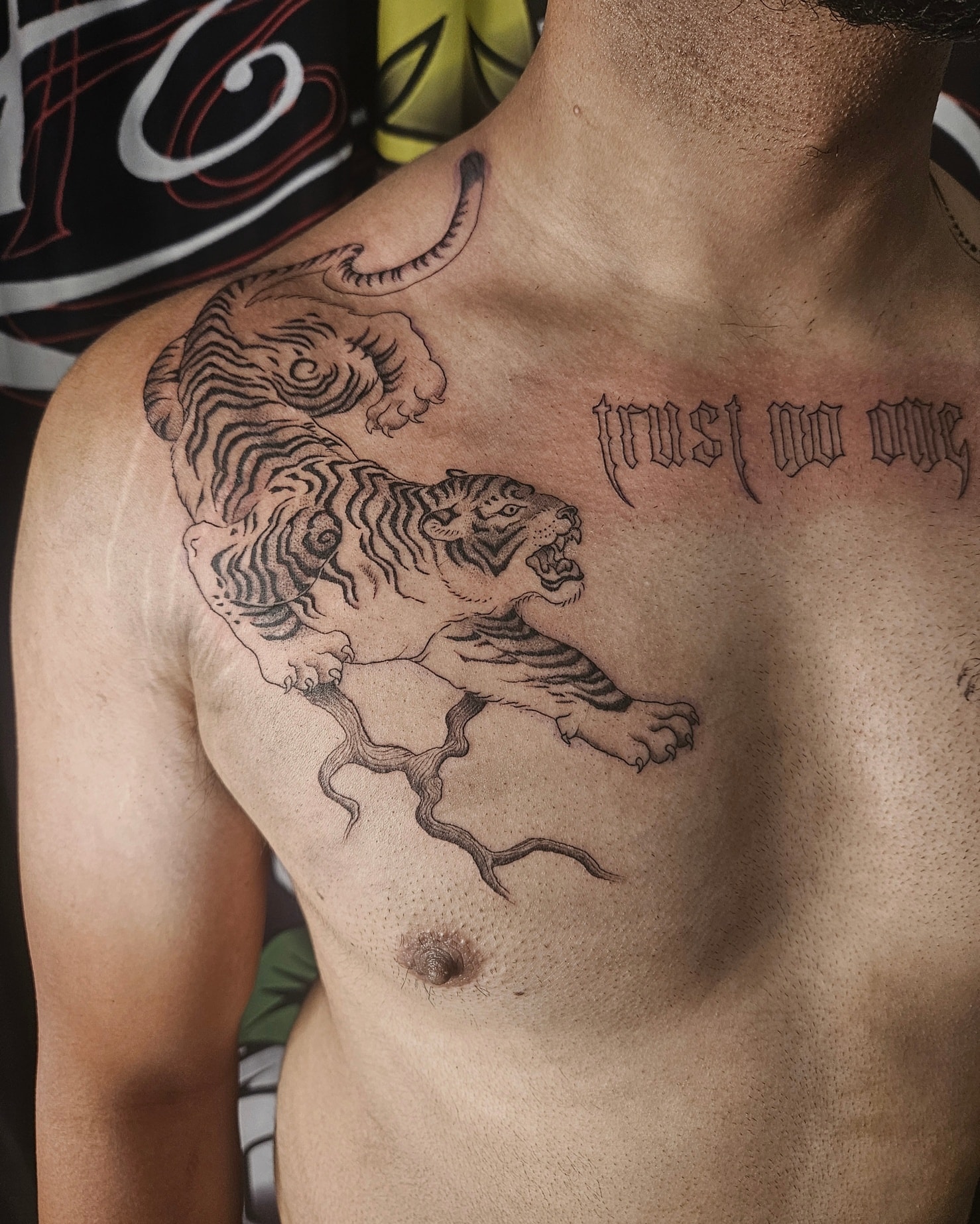 Tiger design š done by Pete @Pete_Explicit Ink #tattoo #tigertattoo #explicitinktattoo #ink #graywashtattoo #melbournetattoo #tattooistnearme #stalbanstattoo #trustnoone