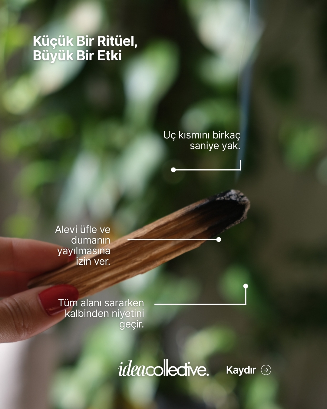 Evinin enerjisini değiştirmeye ne dersin?
Güney Amerika’nın şifalı Palo Santo ağacıyla tanışmanın tam zamanı. İster meditasyon yaparken ister yoğun bir günün ardından zihnini boşaltmak için... Sadece bir tutam duman, koca bir huzur!
2'li özel setimiz şimdi web sitemizde. Link profilde! 🛒
#idealand #palosanto