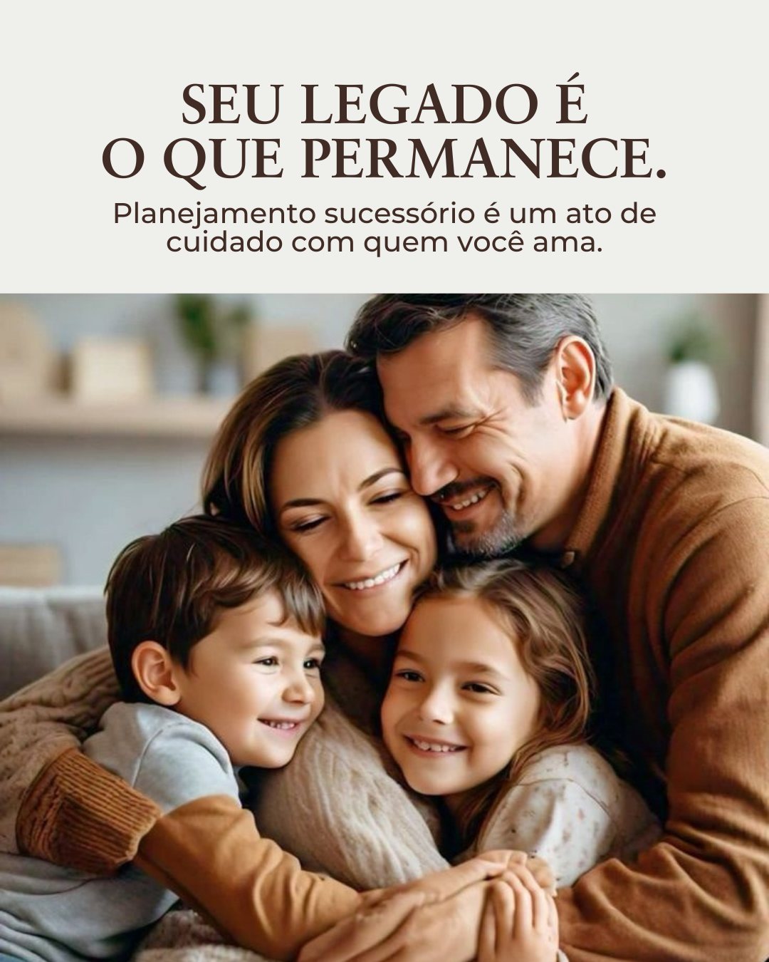 Herança não se resume à transmissão de bens. Trata-se da continuidade de um legado, de valores e da harmonia construída ao longo de uma vida.
O planejamento sucessório é o instrumento jurídico que permite organizar esse processo de forma consciente, segura e estratégica, evitando conflitos, reduzindo custos e garantindo que sua vontade seja respeitada.
Mais do que uma decisão patrimonial, é um ato de cuidado com a sua família e com o futuro que você deseja preservar.
Deslize os cards e compreenda por que planejar hoje é a forma mais inteligente de proteger o amanhã.
Para uma análise personalizada, entre em contato e agende uma consulta.