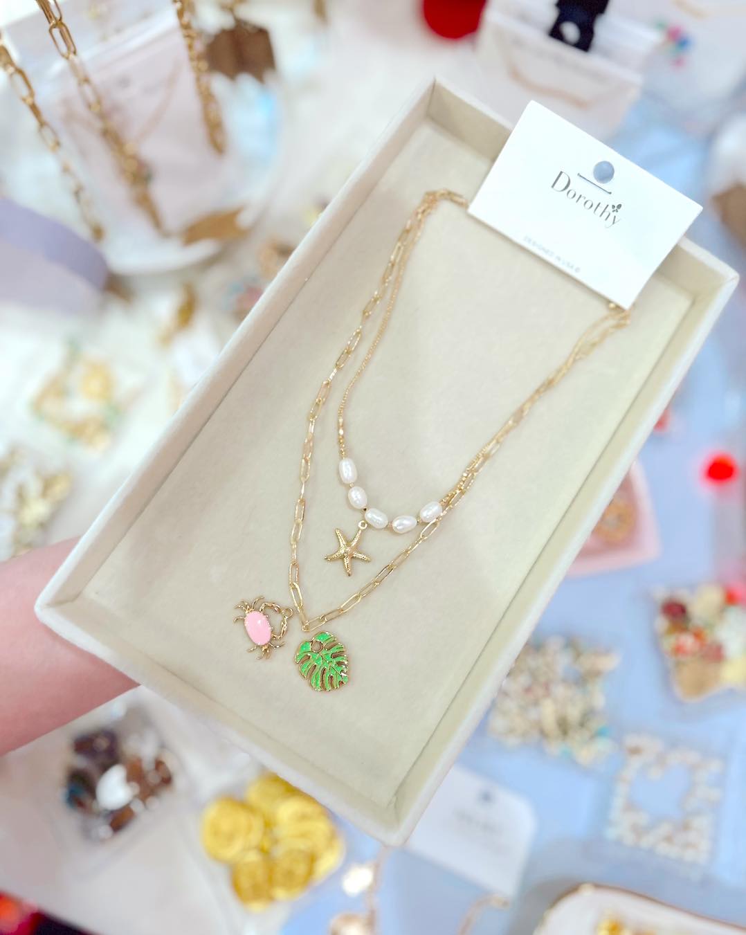 Who else is ready for summer 🙈🩵💕
This charm necklace is bringing all the vacay vibes— Thinking I’ll bring this one on the honeymoon 🙌☀️🏝️