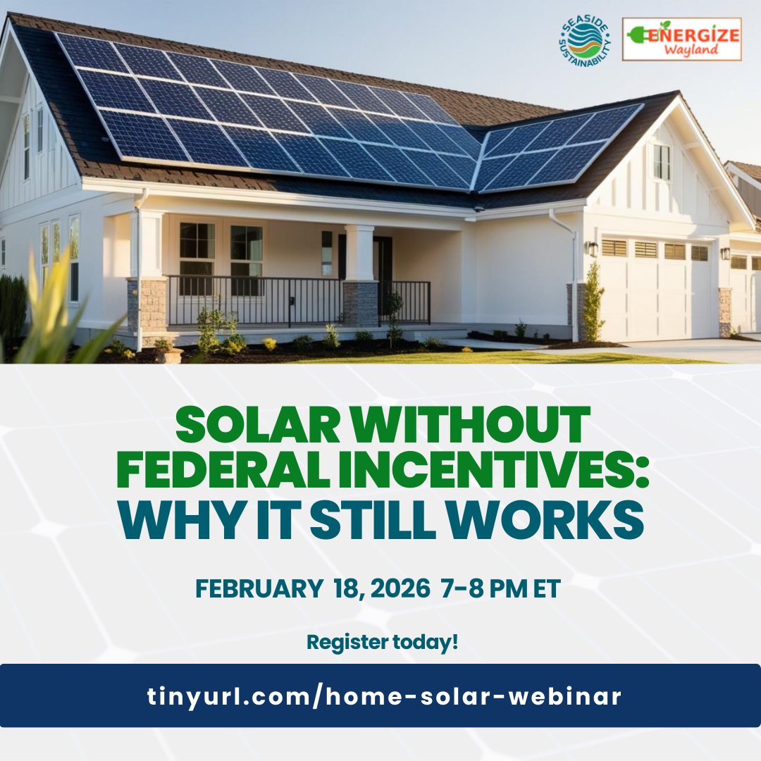 Transitioning to clean energy starts with informed choices.
Join this free webinar to learn how solar continues to work for households and communities, even without federal incentives. Hear from local installers and residents who are helping build a more resilient, clean energy economy.
📅 February 18, 7 PM (EST)
💻 Free - Virtual event
🔗 Register: tinyurl.com/home-solar-webinar
