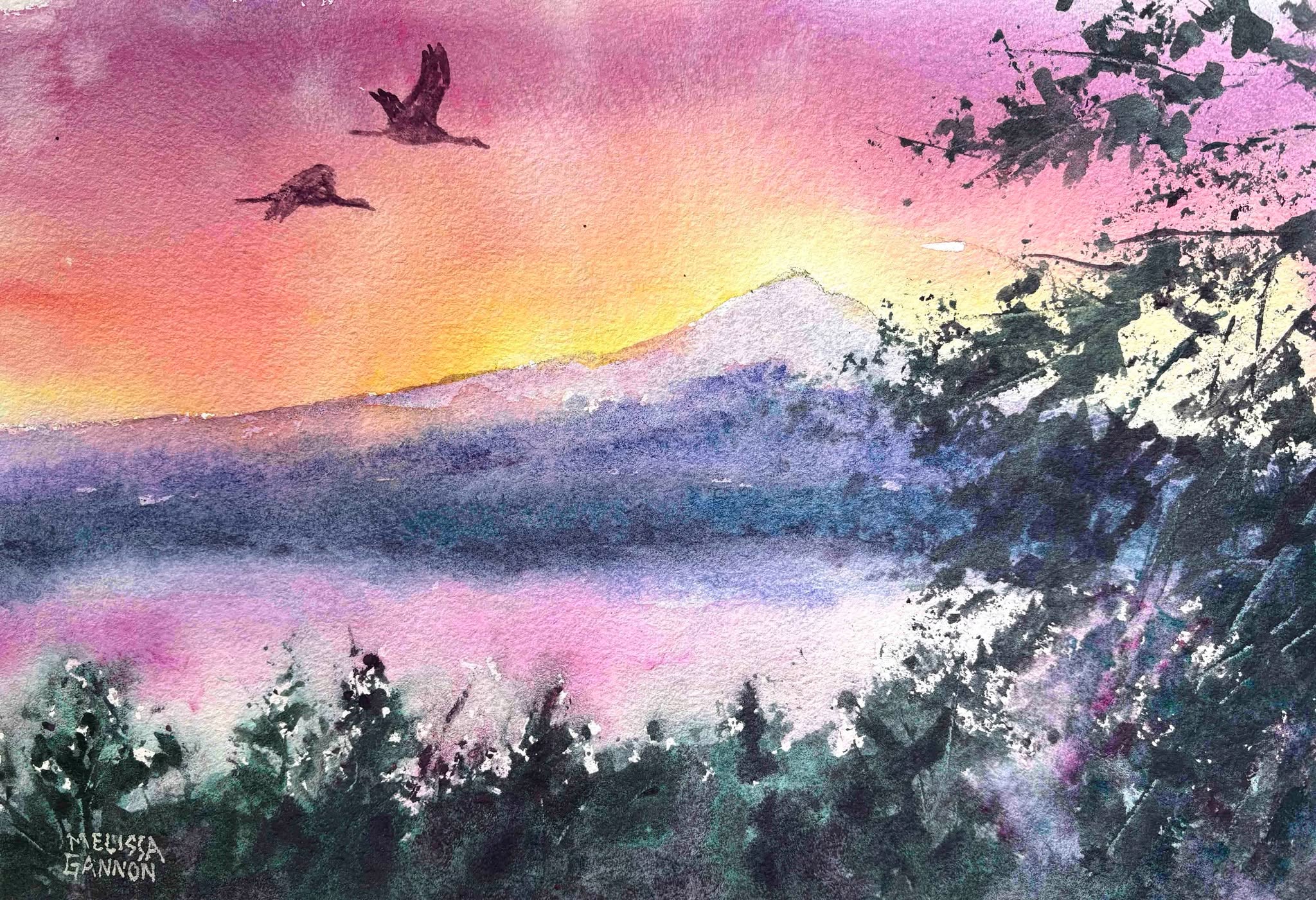 Melissa Gannon, a mixed media/2D artist, returns to the Artists Greenhouse Sale this year, displaying her luminous paintings of landscapes and birds. Melissa’s artwork shows her talents at layering color and texture in her calming paintings. Find your favorite at this year’s Artists Greenhouse Sale, May 30th (9am-4pm) and May 31st (11am-3pm); at the same location 1335 S. Woodbine, West Linn OR. www.artistsghsale.com for details. #aghs #AGS #artsale #melissagannon #2dart #mixedmediaart #Westlinnoregon #artsale #portlandartsale