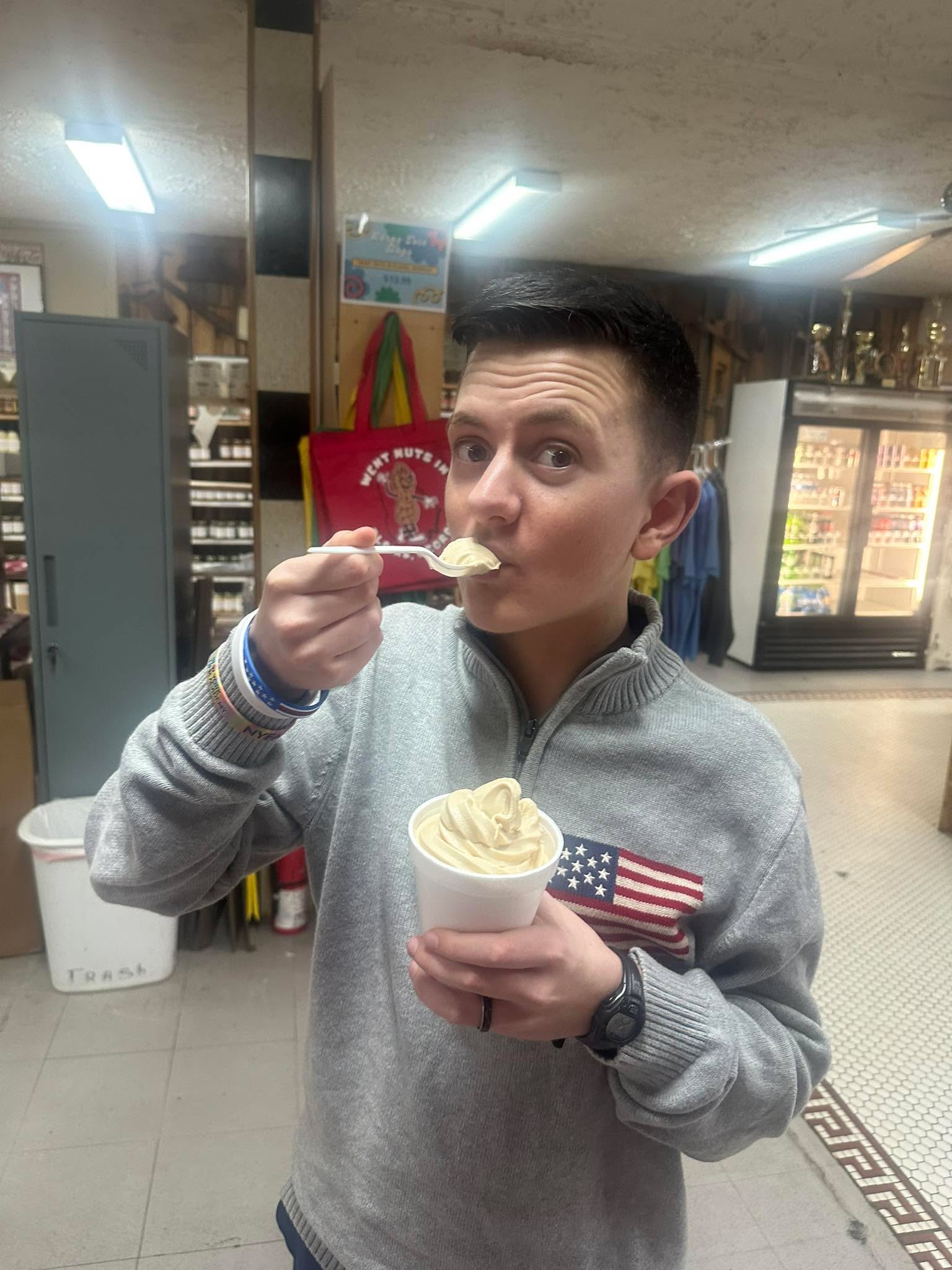 My Peanut Butter Ice Cream for the day!