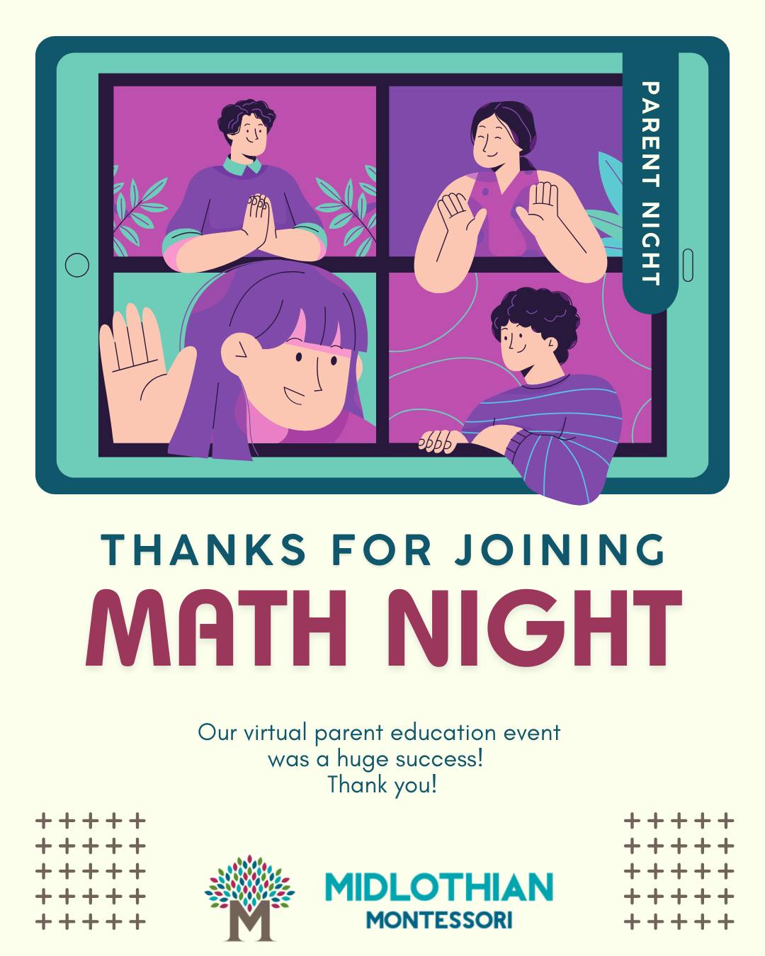 Thank you to everyone who attended our parent education session. We look forward to seeing you again at student showcase!