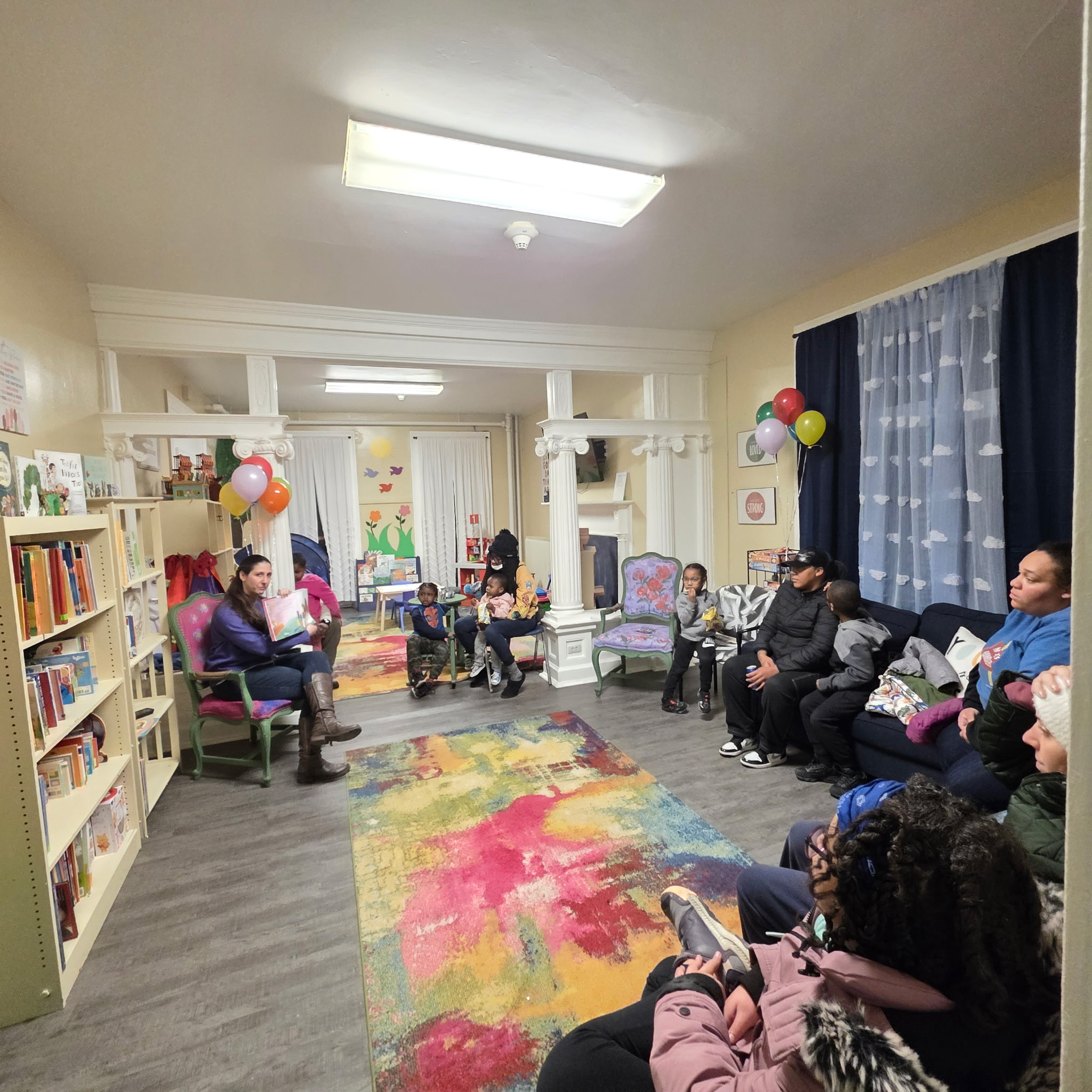 ✨ #TBT to January’s Reading Rainbow evening! ✨
We had such a special night with our guest reader, Lynn Schoof, our Philanthropy Officer! 📚💛 Lynn shared three inspiring stories with our kiddos: Grace for President, Oh, the Places You’ll Go!, and Broken Crayons Still Color.
Each book sparked big dreams and meaningful conversations, encouraging our children to imagine who they want to be when they grow up and sharing powerful messages about resilience, self‑worth, and believing in themselves. 🌈
We’re always looking for volunteers to read to our kiddos and families. If you’re interested in getting involved, please reach out to our Family Engagement Coach, Zander, at ZDouglas@caclv.org.
#SixthStreetShelter #CommunityActionLV #FightingForGood #ReadingRainbow #AllentownPA #LehighValley #Volunteer