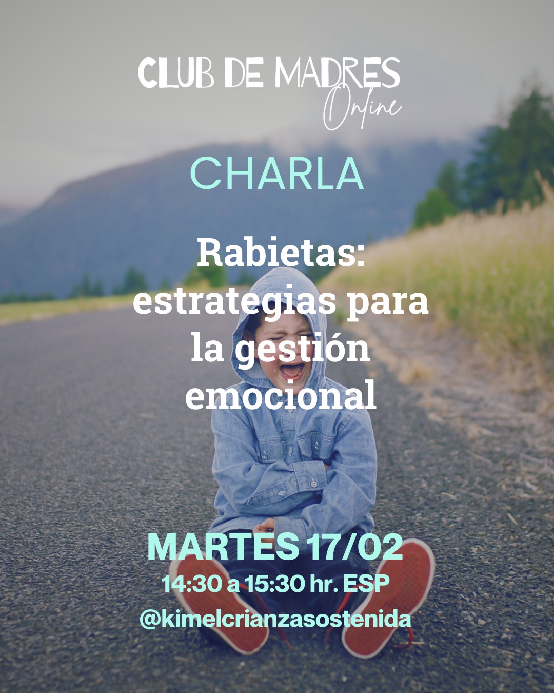 ✨ Charla: "Rabietas, estrategias para la gestión emocional"
Detrás de cada rabieta, hay una mamá preguntándose si lo está haciendo bien. Y lo cierto es que no hay un manual, pero sí hay estrategias para acompañar a nuestros peques de manera consciente y respetuosa.
🗓 Martes 17 de febrero
🕧 14:30h
📍 Club de Madres Online
En esta charla, Gaby Veghazy (@kimel_crianzacompartida) nos guiará para entender el mundo emocional de los niños y aprender a gestionar las rabietas sin perder la calma. Exploraremos cómo acompañar sus emociones, reconocer sus necesidades y establecer límites con firmeza y cariño.
A través de herramientas prácticas, Gaby compartirá estrategias que permiten a los niños expresar su frustración de manera segura, mientras las mamás y papás se sienten más confiados y apoyados en el proceso. La gestión emocional es clave para fortalecer el vínculo familiar y fomentar la seguridad emocional de los peques.
🧡 Si quieres aprender a acompañar las rabietas con tranquilidad, comprensión y efectividad, esta charla es para ti.
Impartido por: Gaby Veghazy @kimel_crianzacompartida
#rabietas #rabietasniños #RabietasInfantiles #rabietasinfantiles #crianza #CrianzaReal #crianzaconsciente