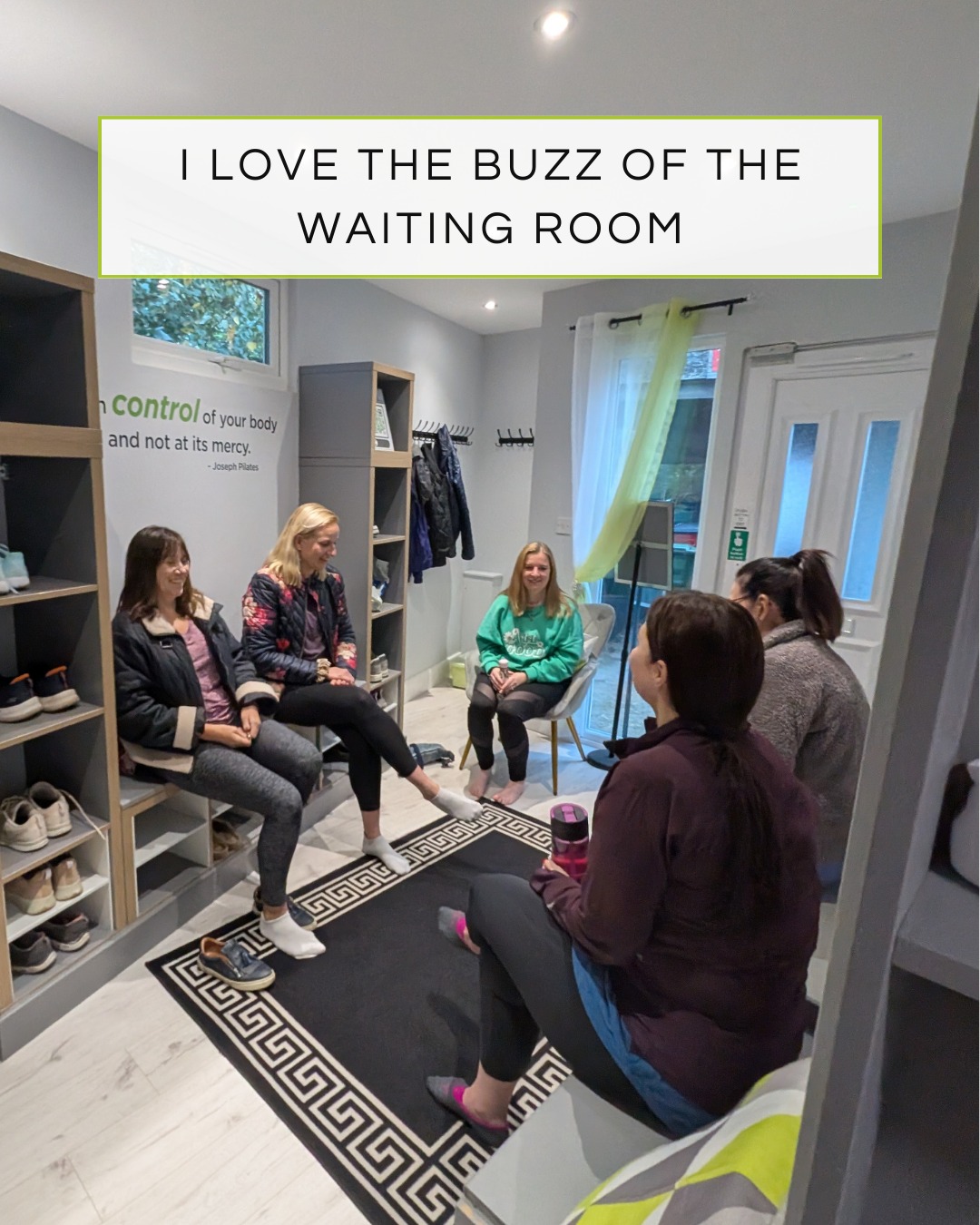 I love the buzz of the waiting room. Many great chats and giggles happen there 😊
#pilatesfriends #pilatesfun #smallgrouppilates #upminsterpilates