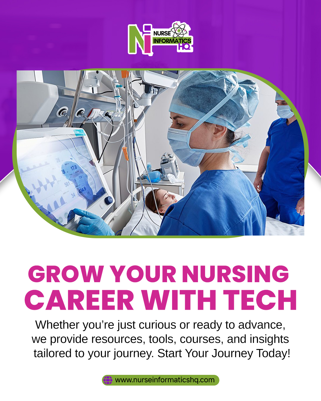 Grow Your Nursing Career with Tech
Ready to blend clinical expertise with innovation?
Whether you're just exploring or prepared to advance, we provide the resources, tools, courses, and insights tailored to your nursing journey.
The future of healthcare is digital — make sure you’re part of it.
🚀 Start your journey today:
👉 www.nurseinformaticshq.com
#NursingInformatics #NurseCareerGrowth #HealthTech #FutureOfNursing #DigitalHealth #NurseLeaders #CareerAdvancement #HealthcareInnovation #NurseInformaticsHQ