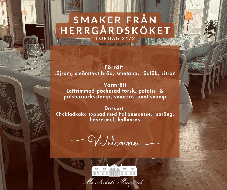 Smaker att njuta av i lugn takt
En lördagskväll på Herrgården – precis som den ska vara ✨