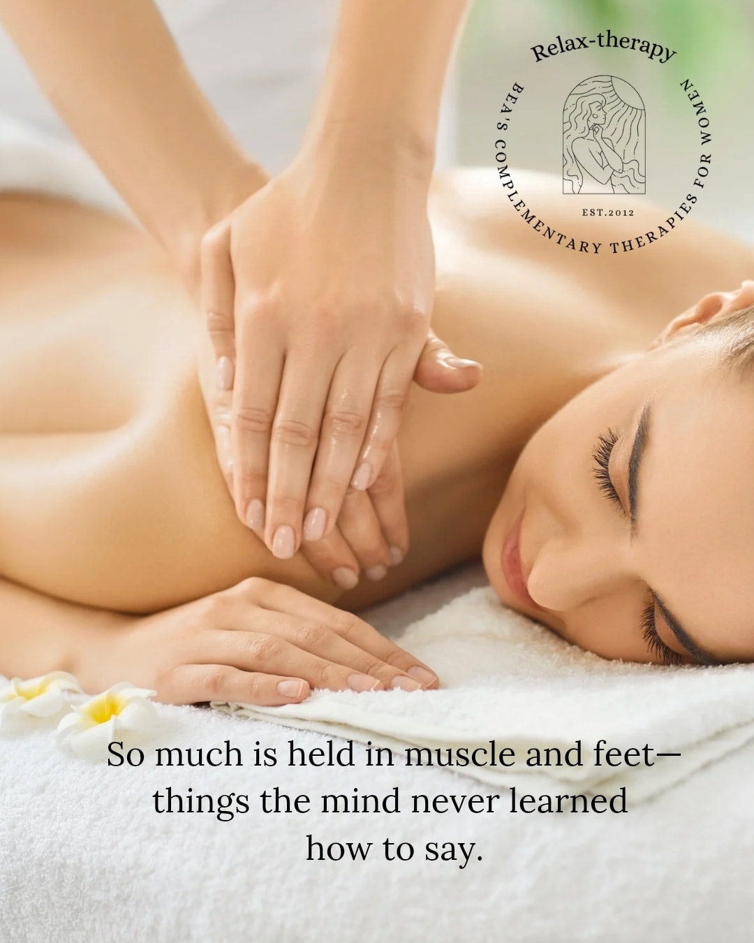 Stress doesn’t just live in the mind.
It settles into muscles, fascia, and nervous system.
Therapeutic massage and reflexology
help unwind what’s been stored.
Your body deserves that kind of care.
Give me a call to find your Spring rejuvanation treatment.
Release is a physical experience.
#massage #reflexology #purley