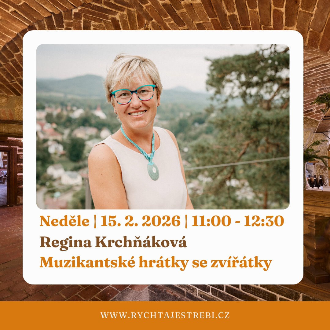V rámci Valentýnského víkendu na Rychtě zveme malé i velké také na hudební dílničku Muzikantské hrátky se zvířátky, která proběhne v neděli 15. 2. 2026 od 11:00 pod vedením Reginy Krchňákové. Společně si zahrajeme, zazpíváme a objevíme radost z muzicírování - bez tlaku na výkon. Hudba je tu především pro radost.
Program povede zkušená pedagožka, sbormistryně Regina Krchňáková.
Více o akci zde: https://www.rychtajestrebi.cz/podrobnosti-o-ud-losti/valentynsky-vikend
Rychta Jestřebí - tady je ten pocit.